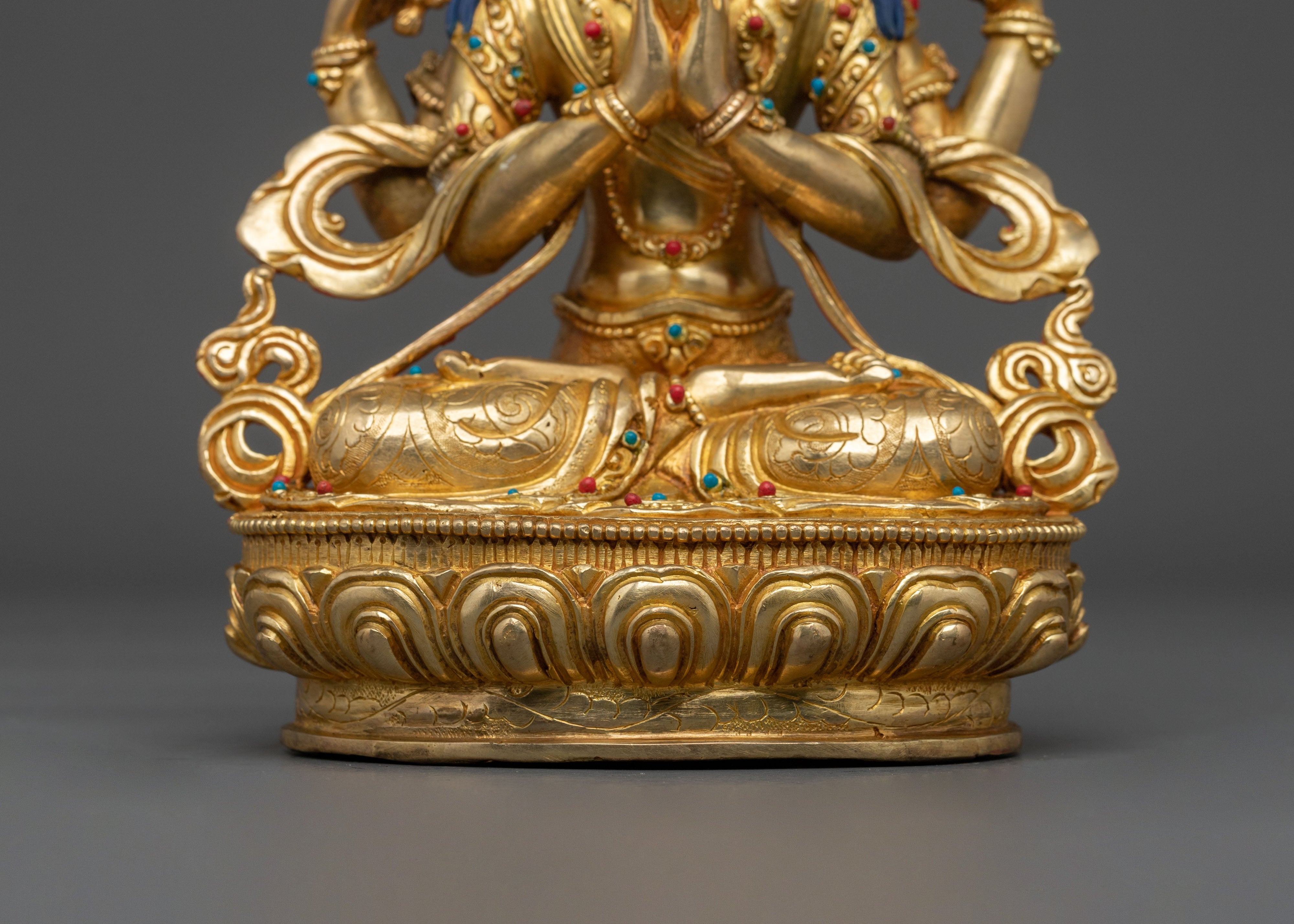Avalokiteshvara Sculpture | Tibetan Buddhist Figurine