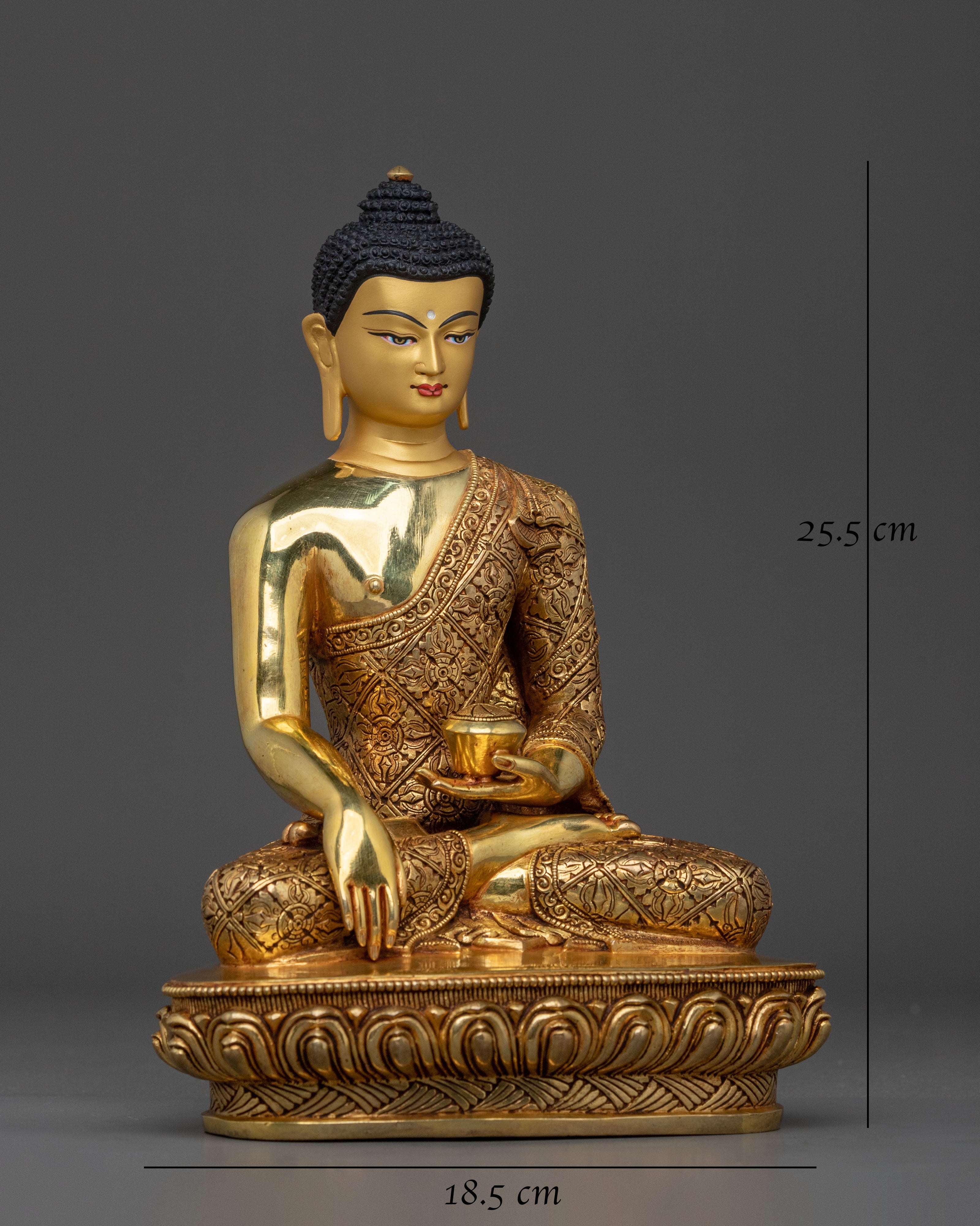 Tibetan Statue of Shakyamuni Buddha | Meditation Altar Decor