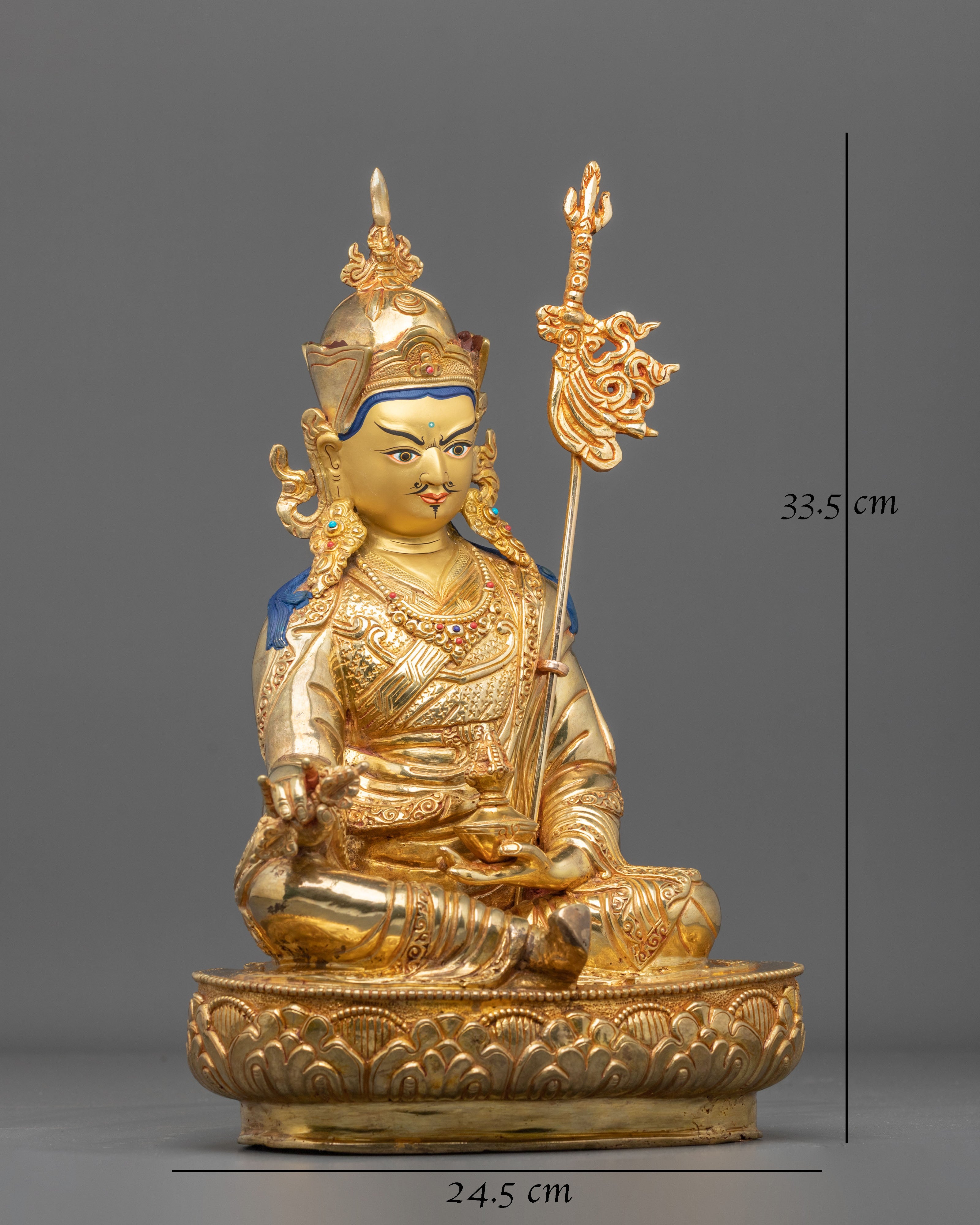 Guru Rinpoche Sacred Statue | Tibetan Buddhist Figurine