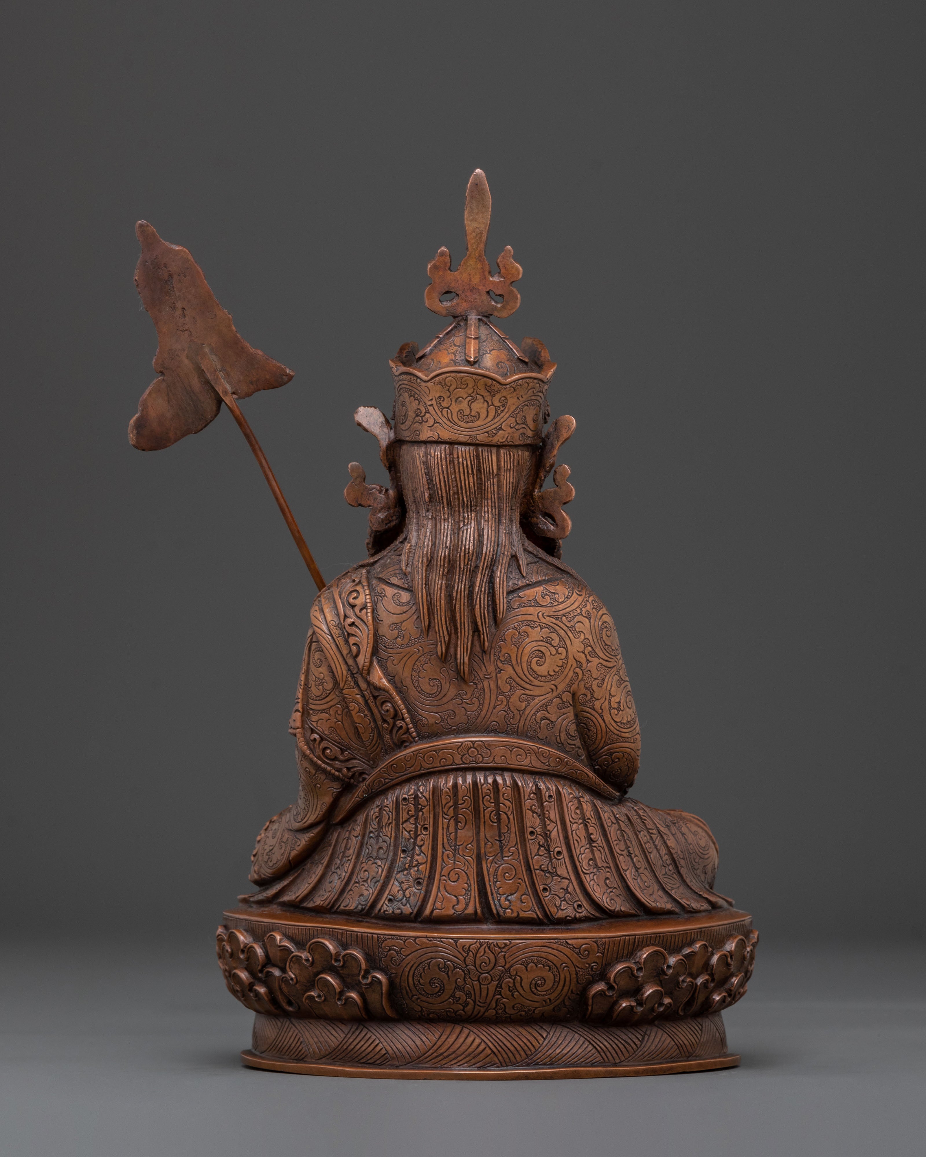 Guru Norla Blessing Statue | Oxidized Copper Figurine