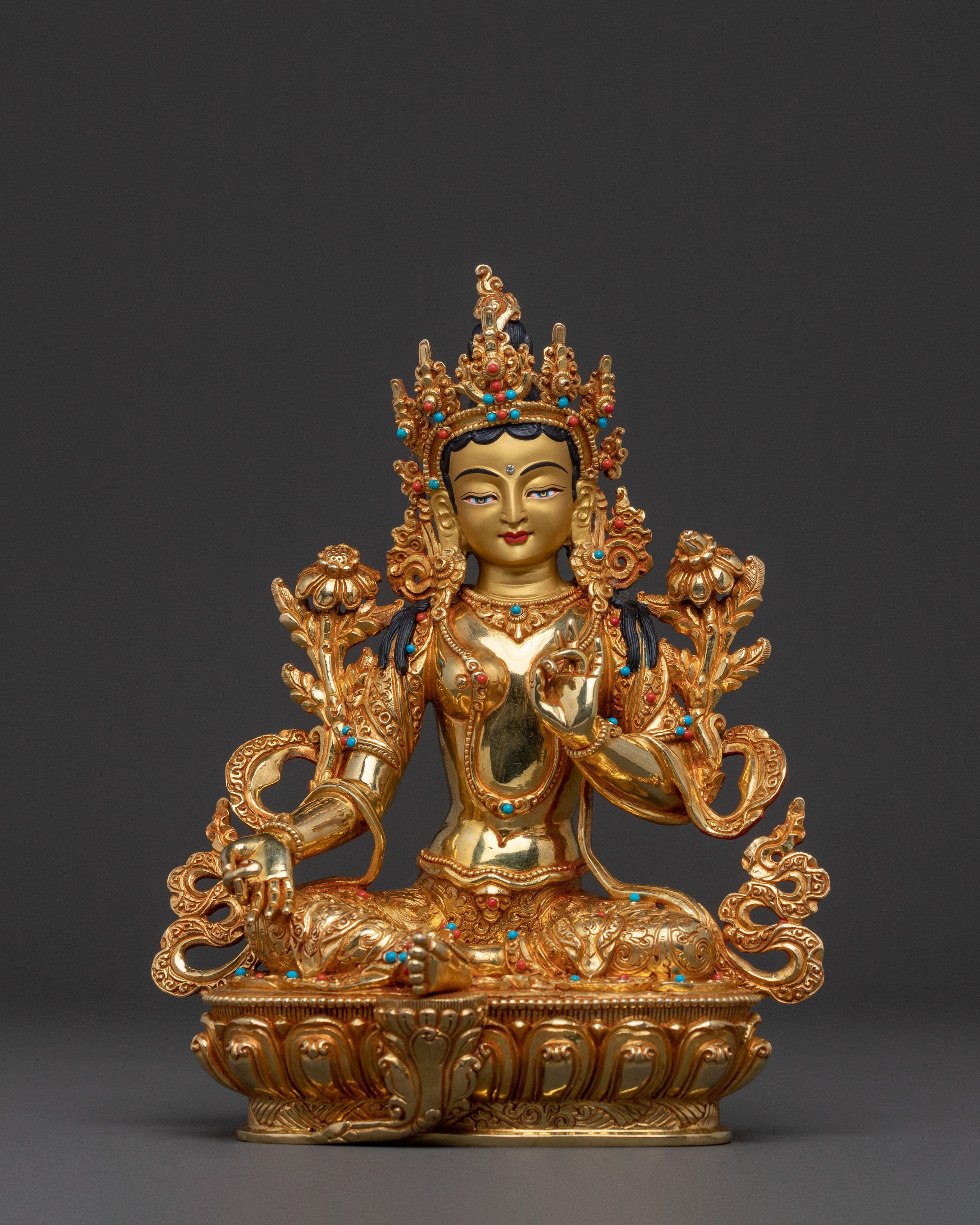 Green Tara Statue