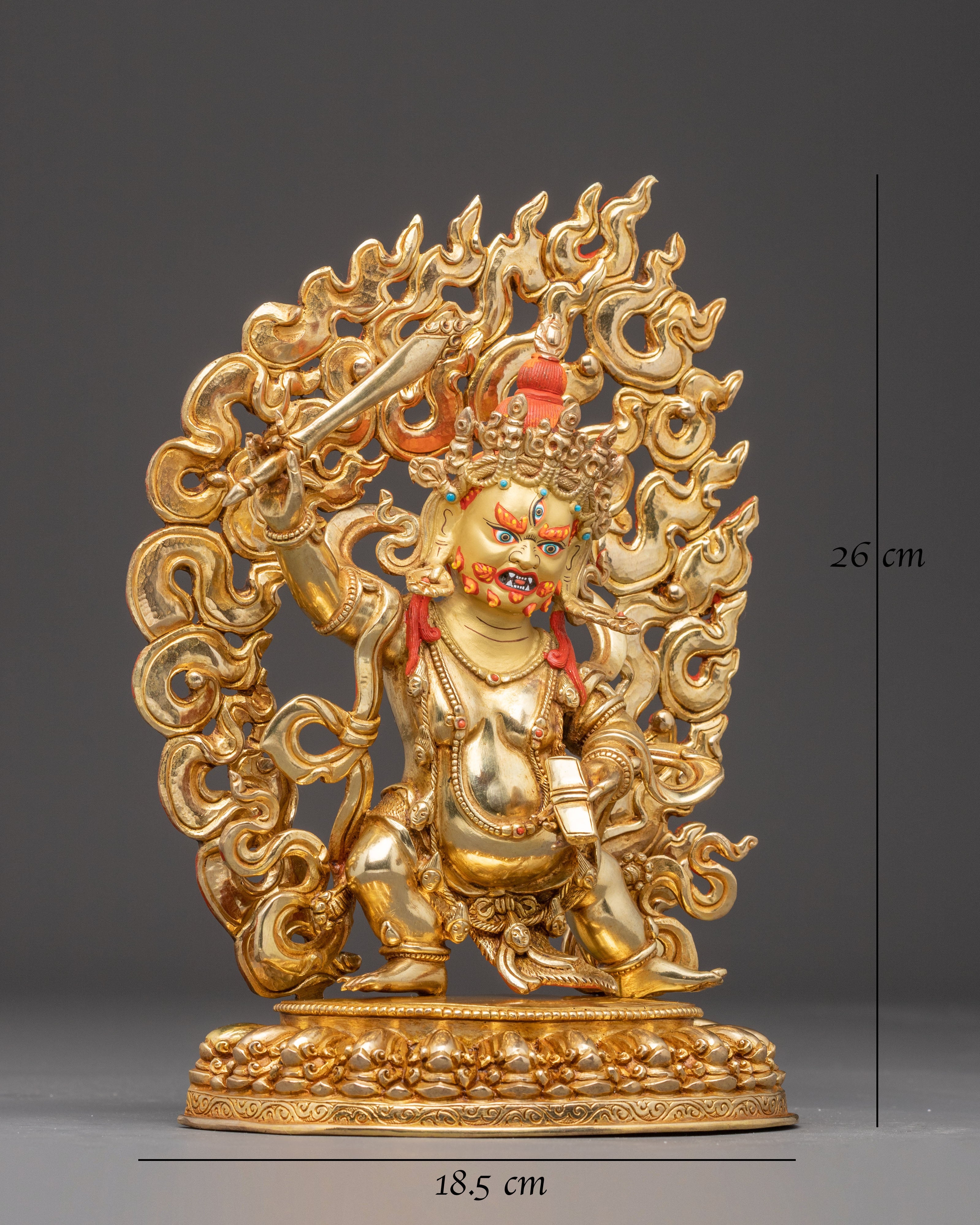 Golden Statue of Black Manjushri 