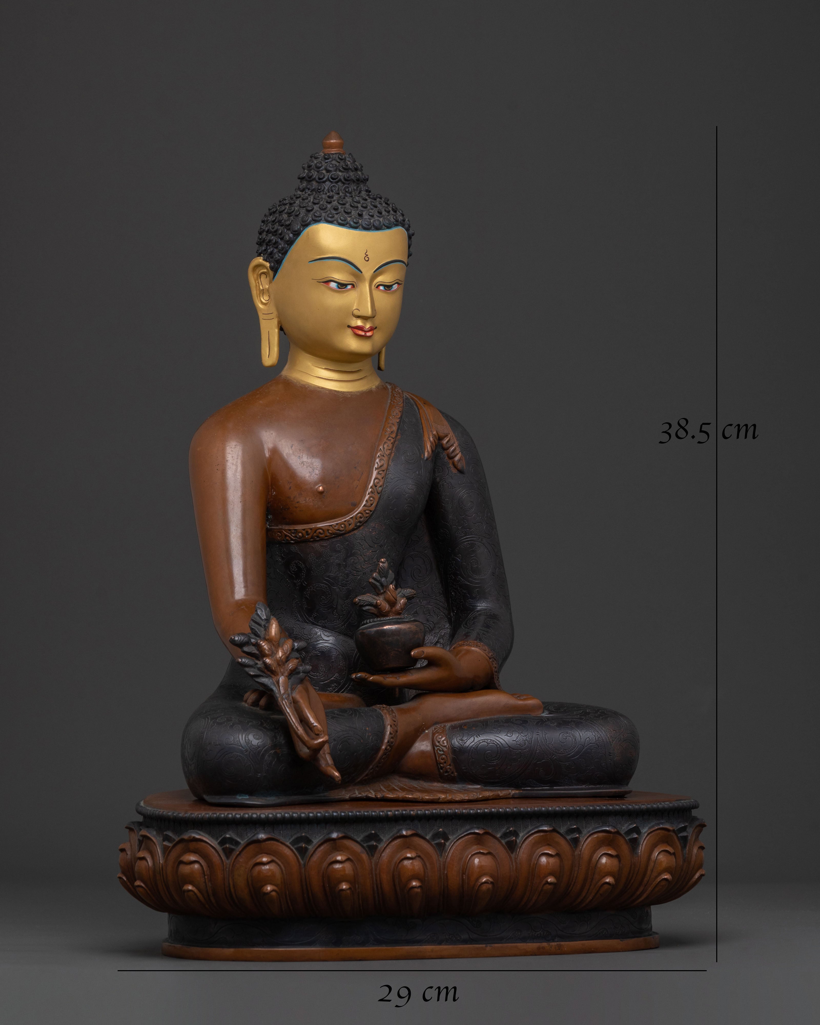 Medicine Buddha Statue | Tibetan Buddhist Healing Figurine