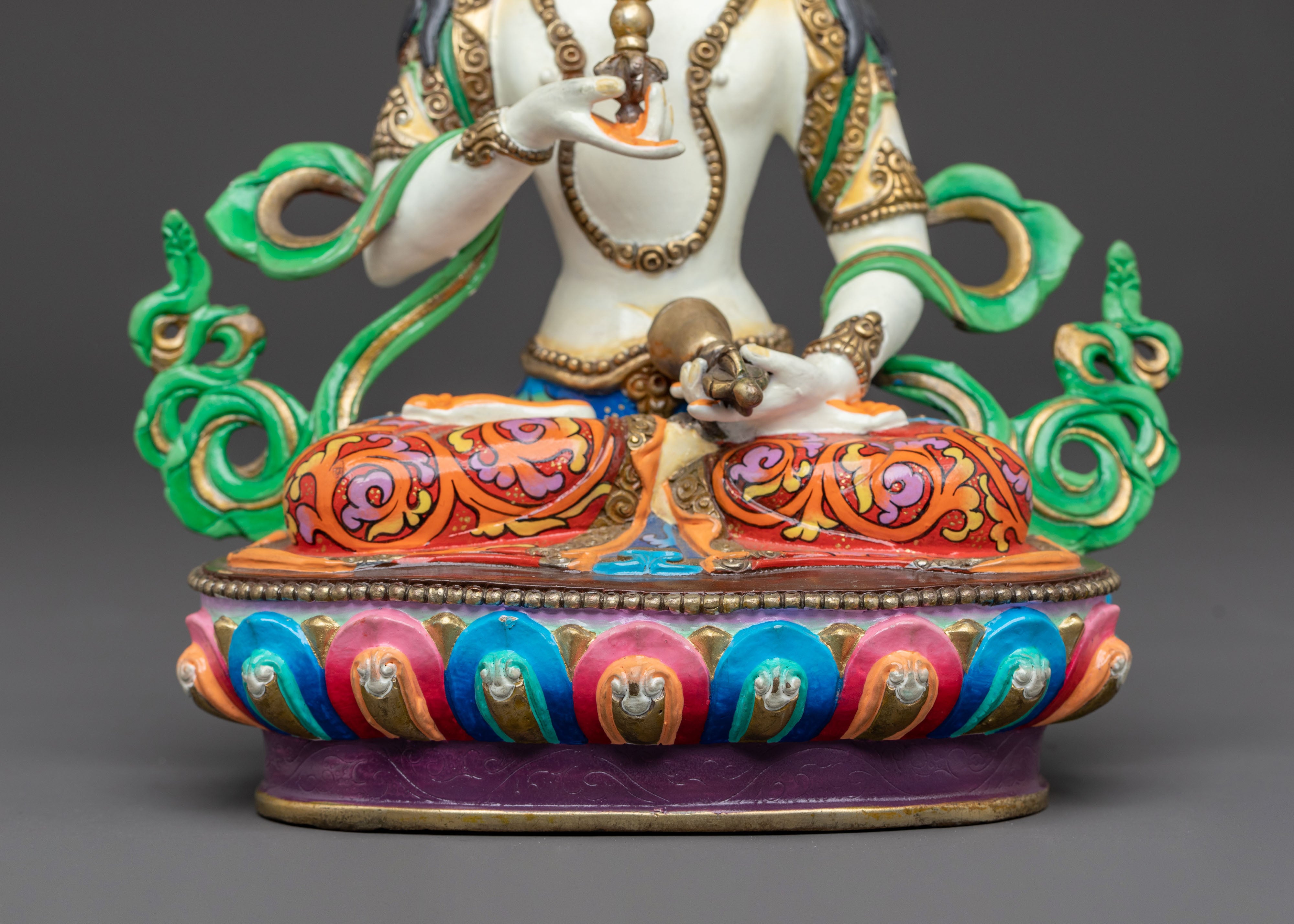 Golden Vajrasattva Purification Statue: Radiant Grace