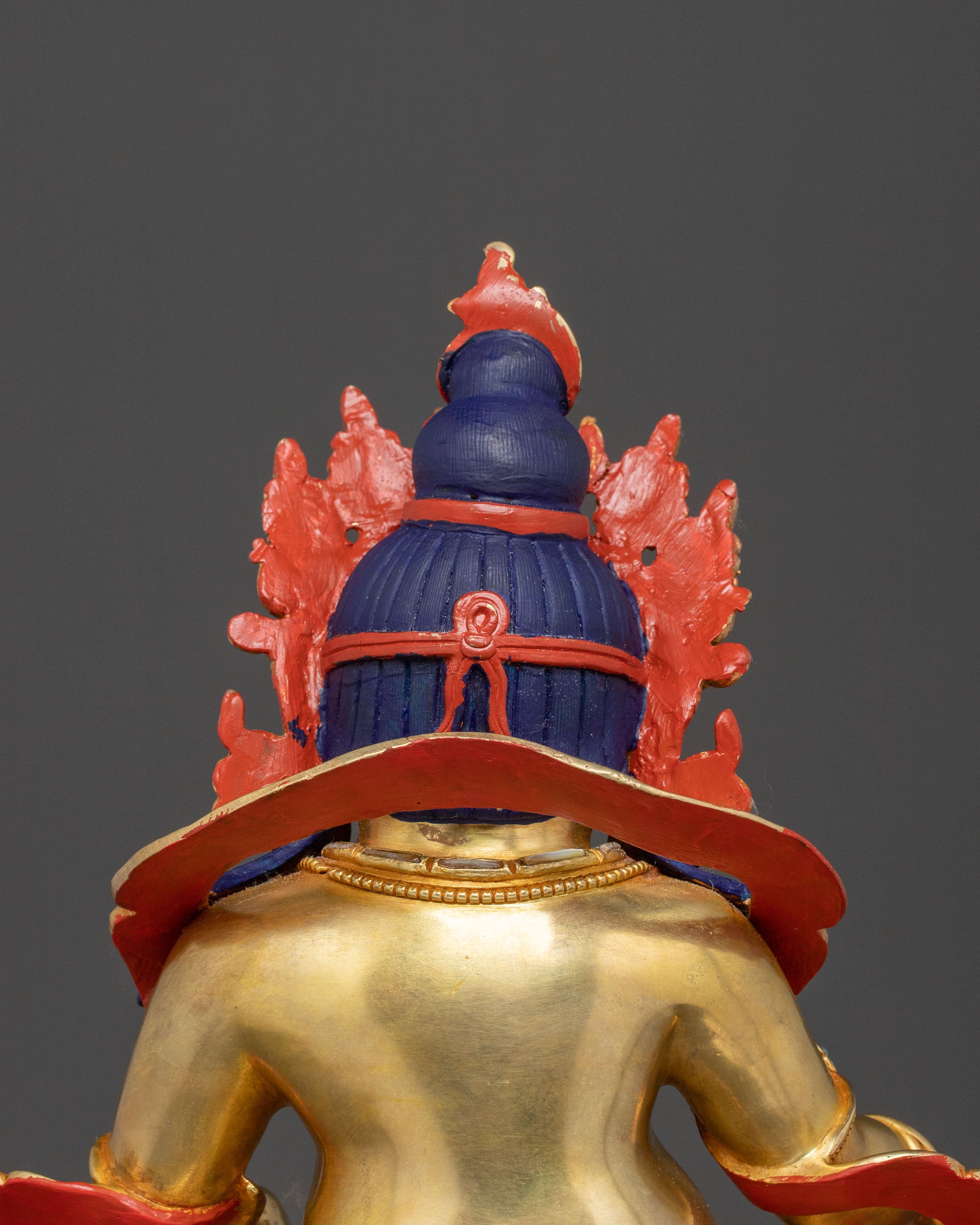 Dzambhala Statue on Throne | Altar Home Decor