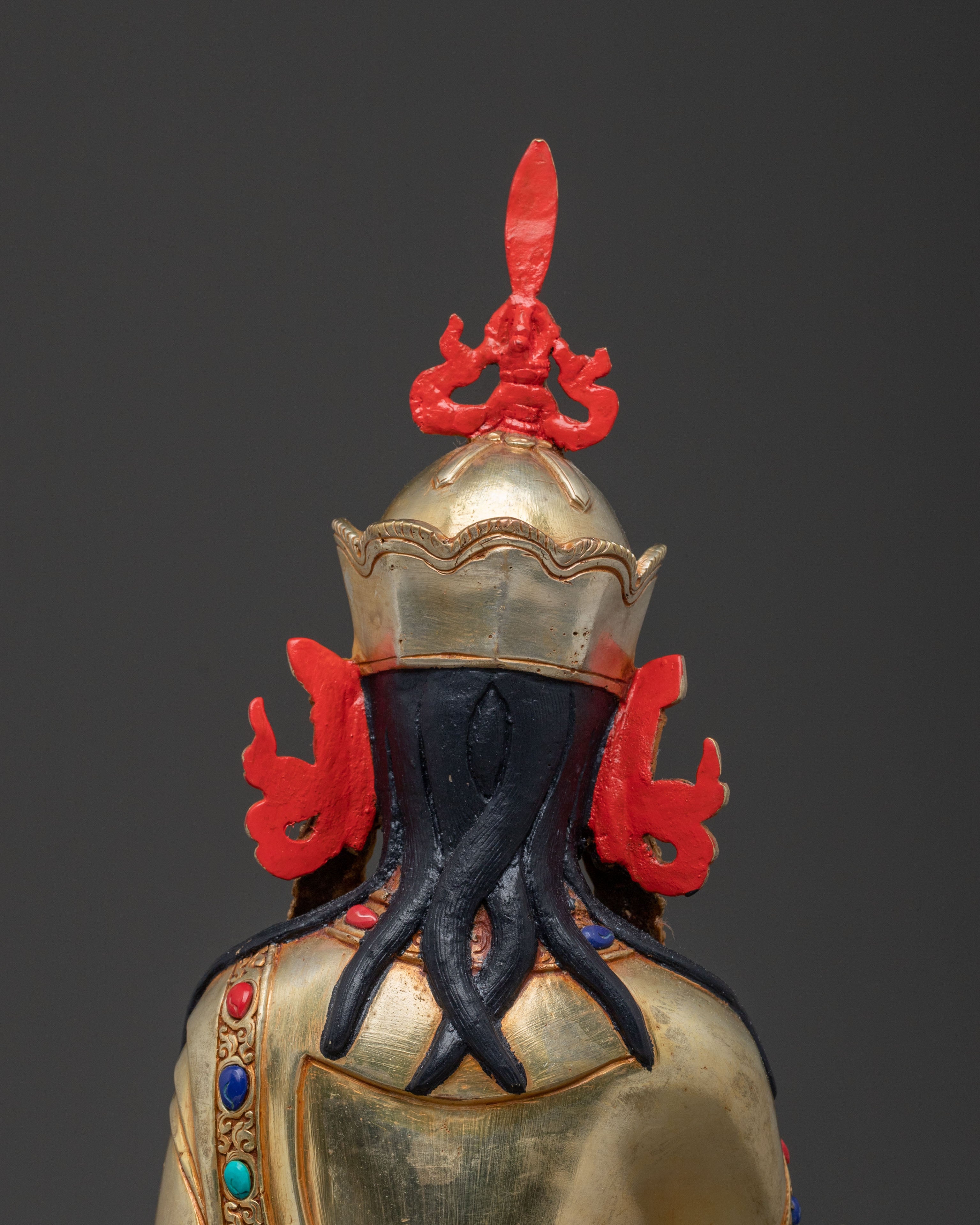 Guru Rinpoche Sacred Statue | 24K Gold Gilded Icon