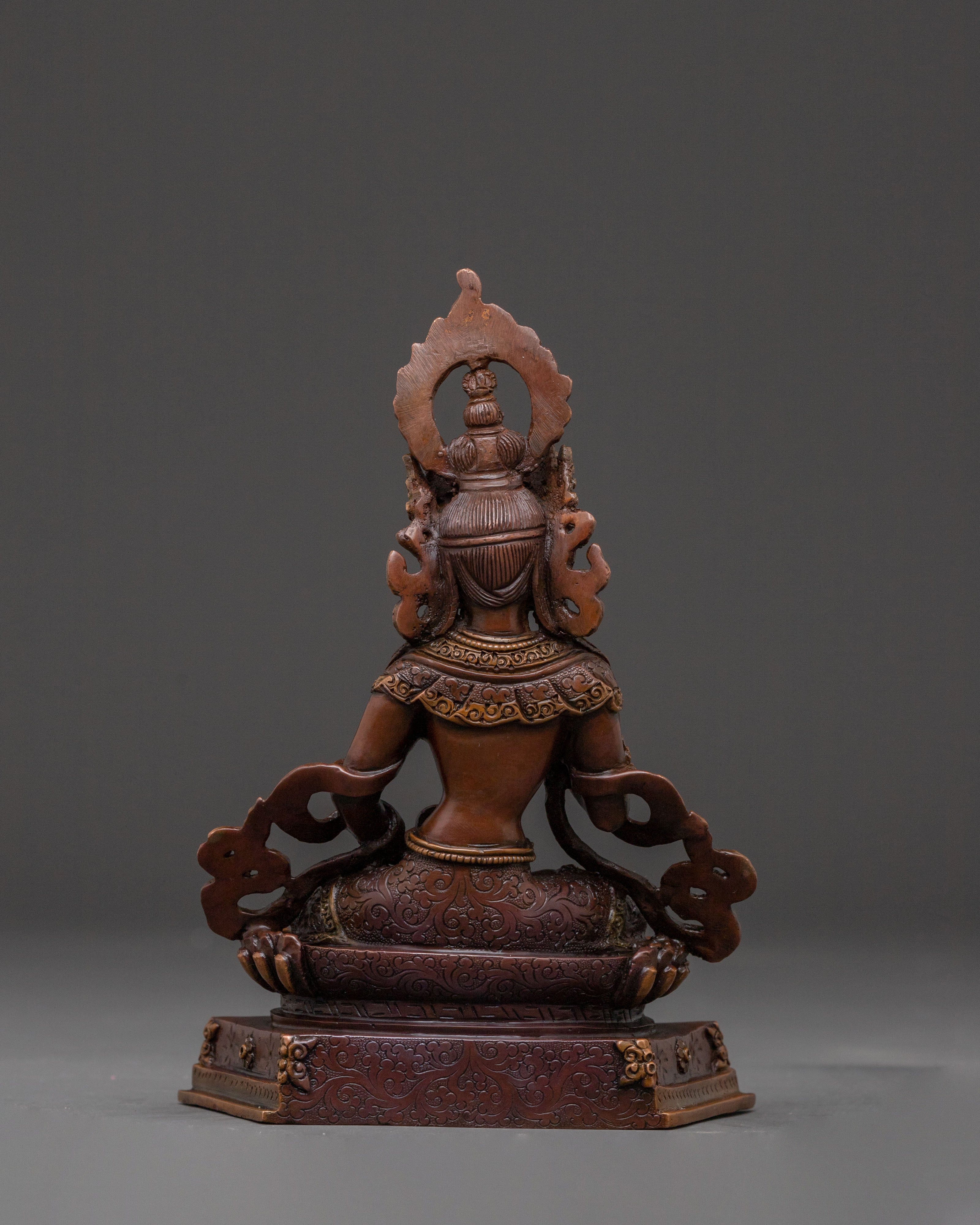 Vajrasattva Sacred Purification Statue | Oxidized Copper Statue