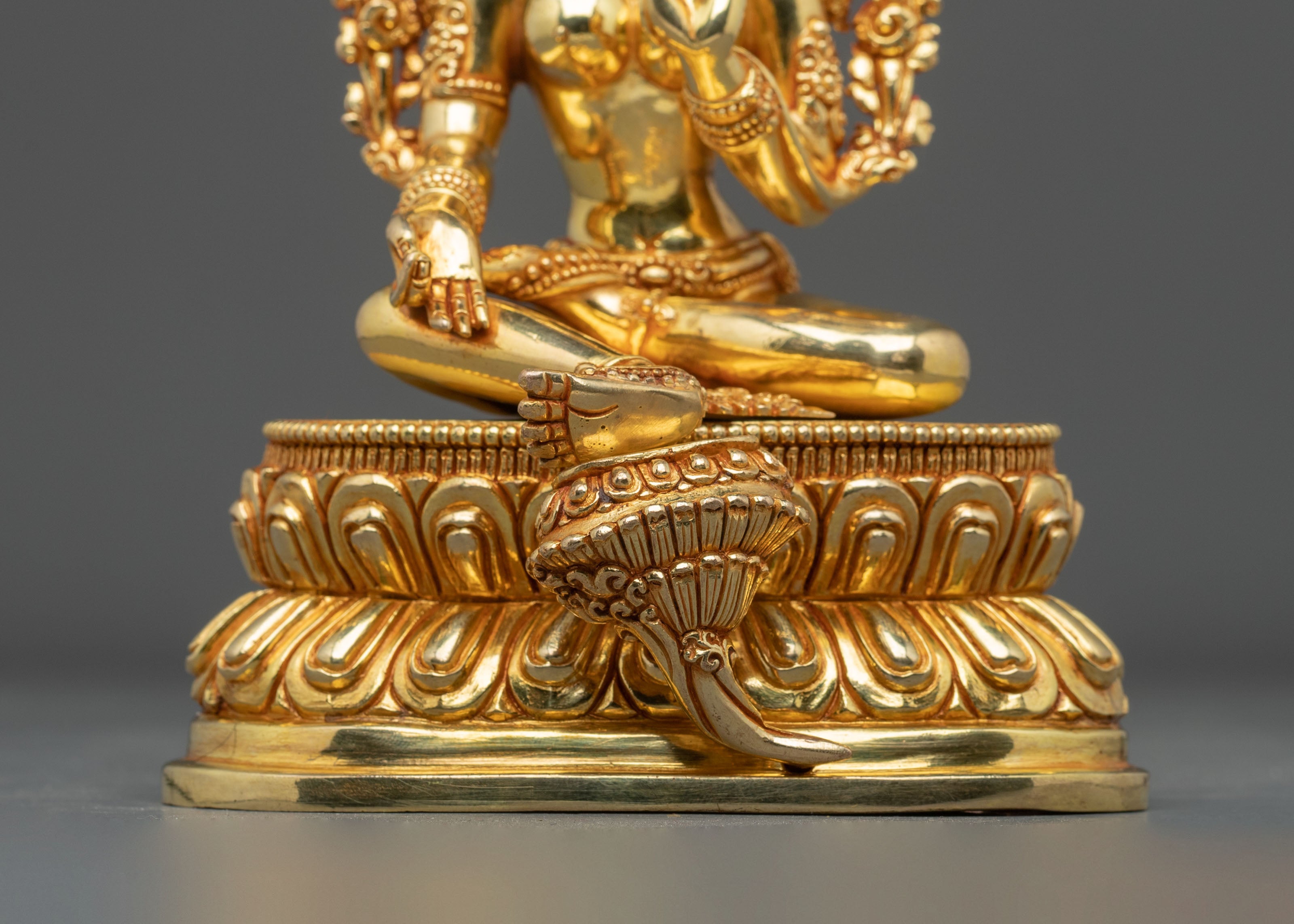 Green Tara Figurine with Acrylic Painting | Home Decor