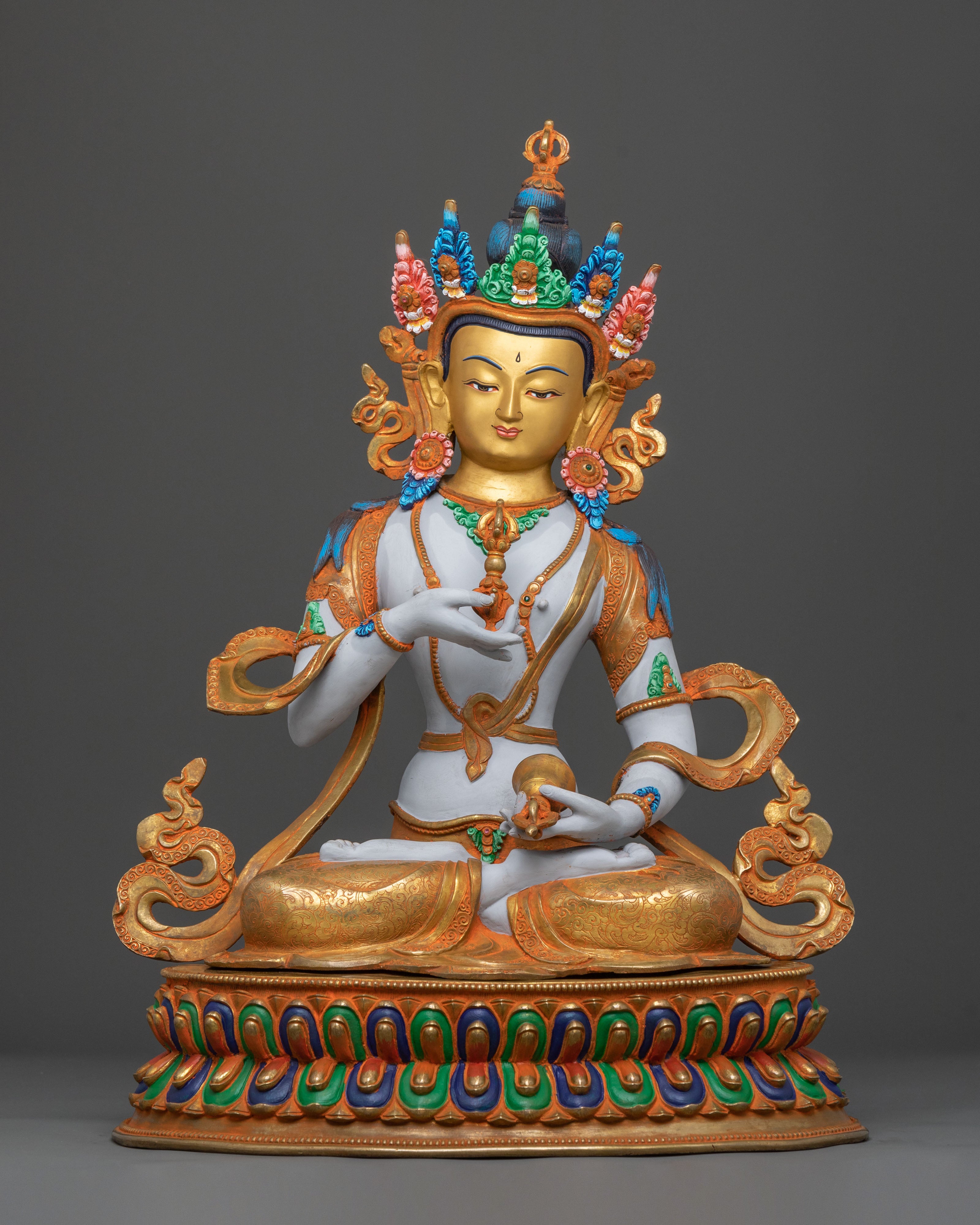 dorje sempa spiritual statue | Radiant Gold Gilded Perfection