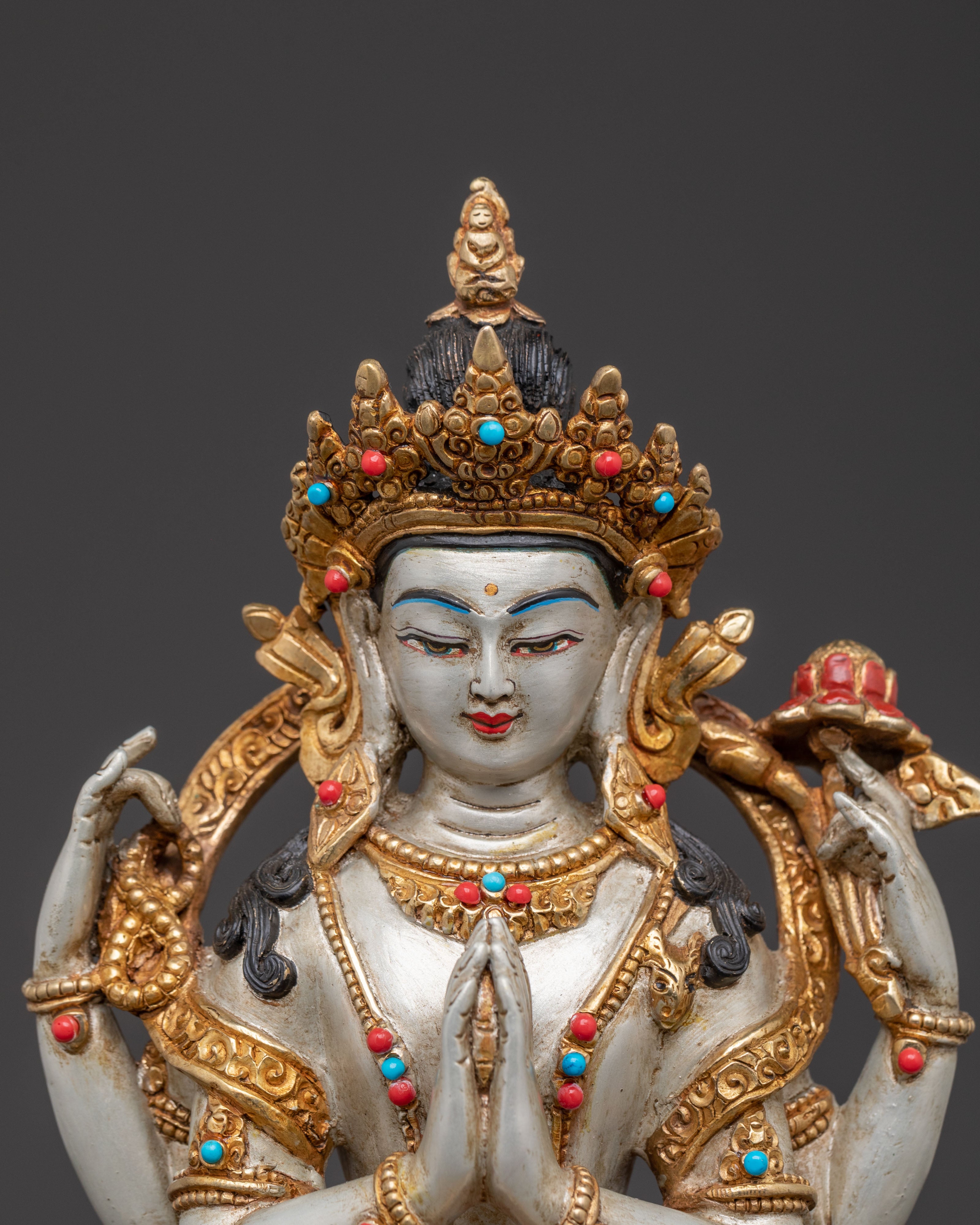 Chenrezig Traditional Sacred Statue | Spiritual Home Decor