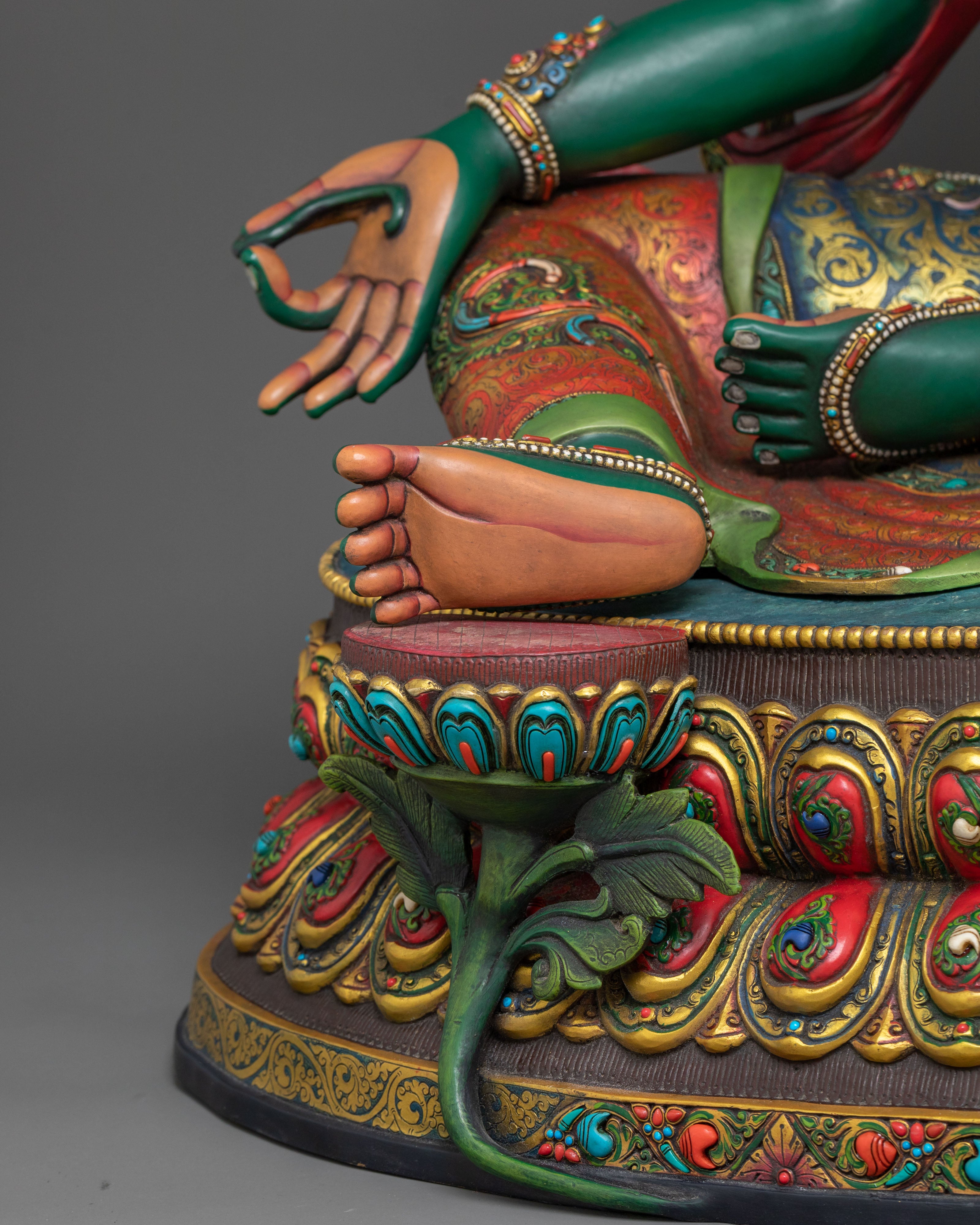 Protection Sculpture of Green Tara | Swift Liberator and Compassionate Goddess