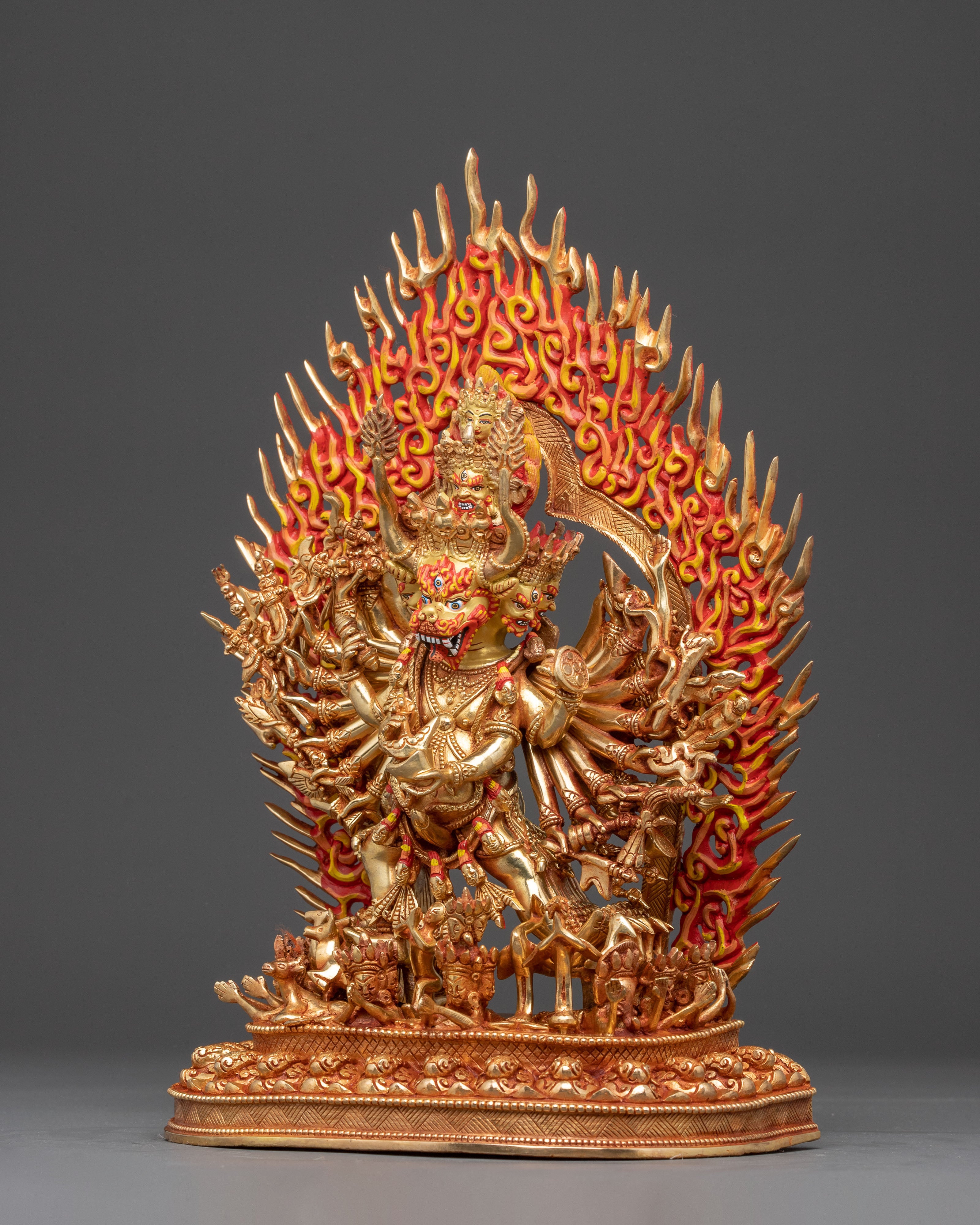 Handcrafted Statue of Yamantaka Manifestation of Manjushri | Guardian of Wisdom