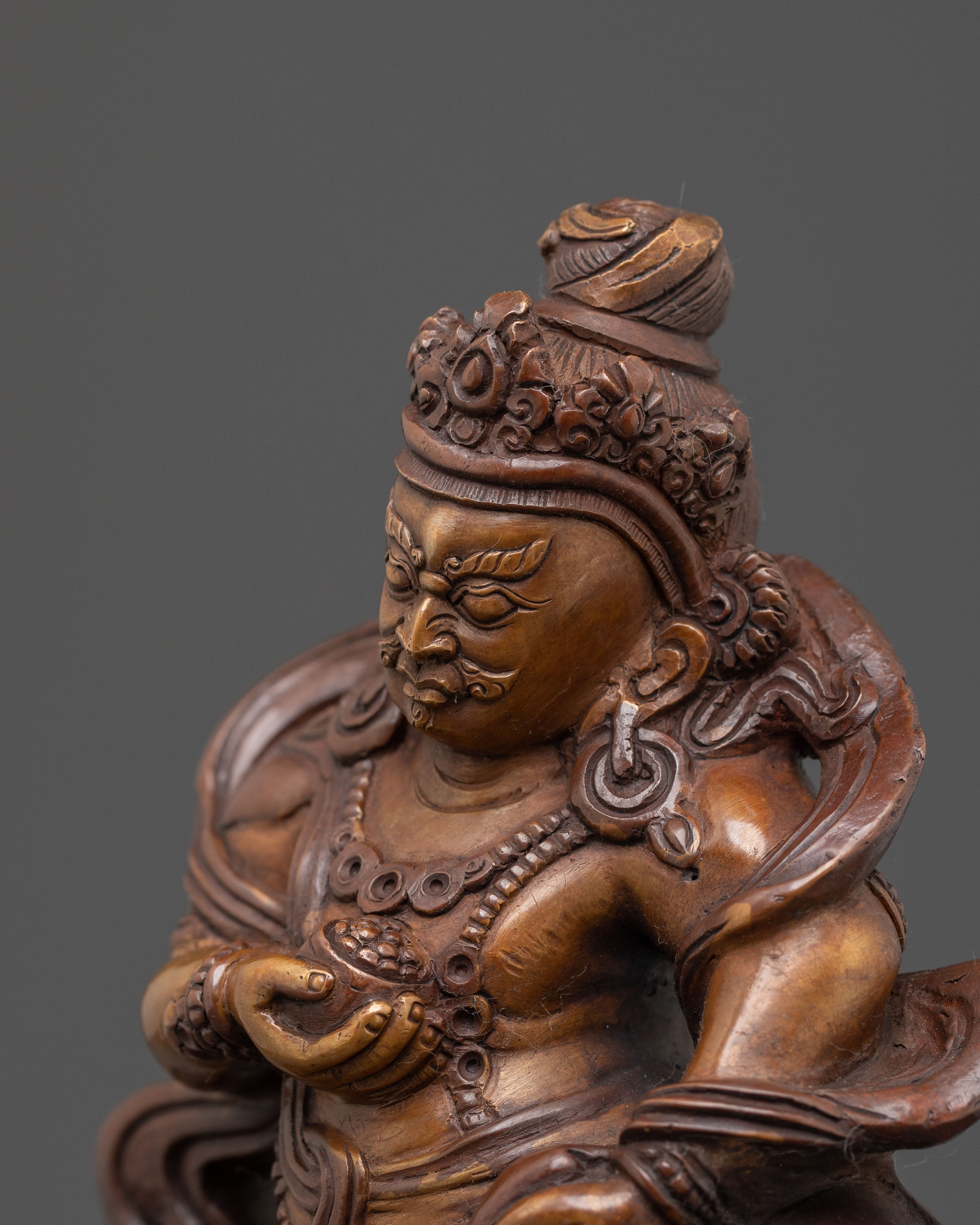 Handcrafted Dzambhala Spiritual Statue | Wealth Deity