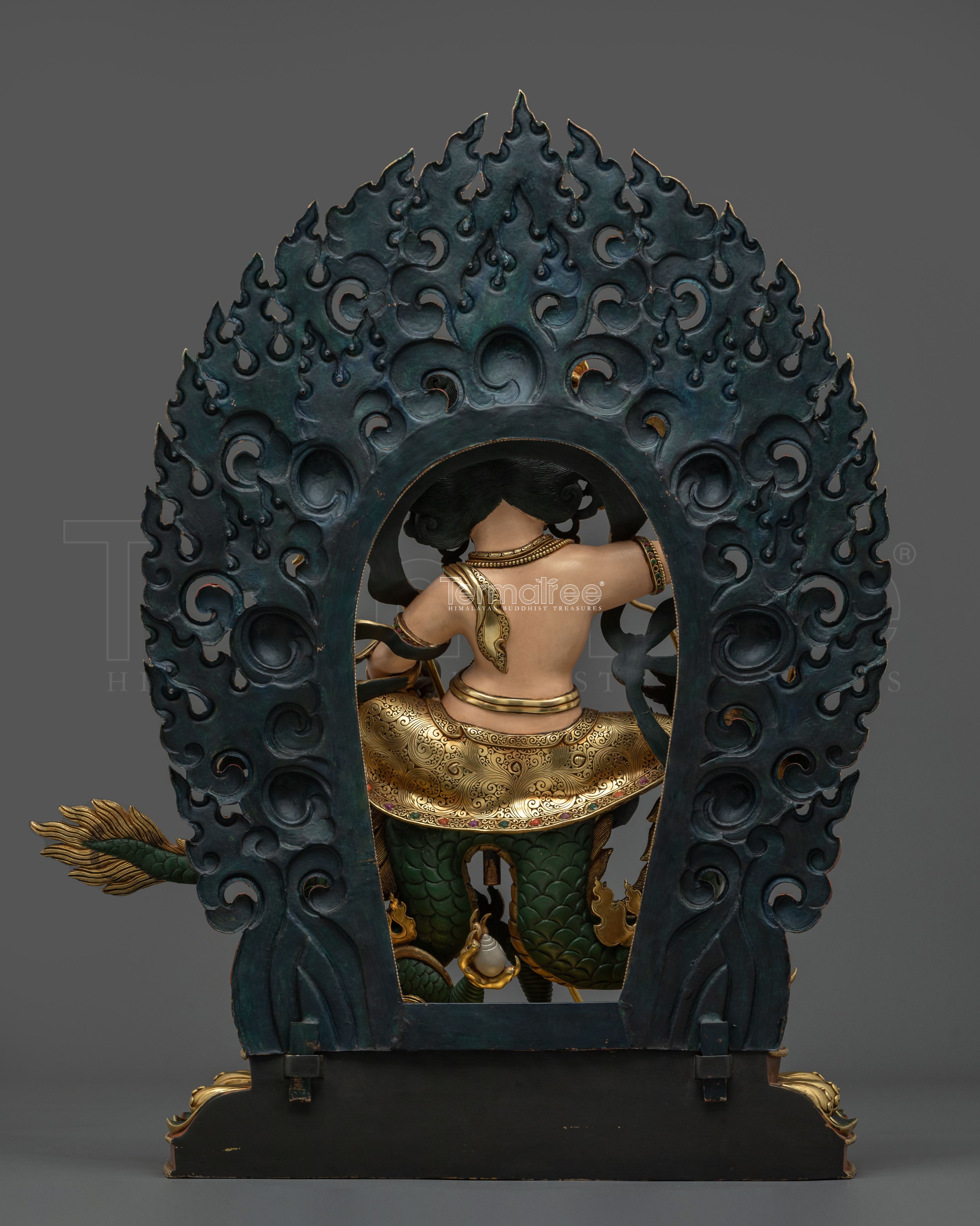 White Dzambhala Statue | Handcrafted Sacred Copper Figurine