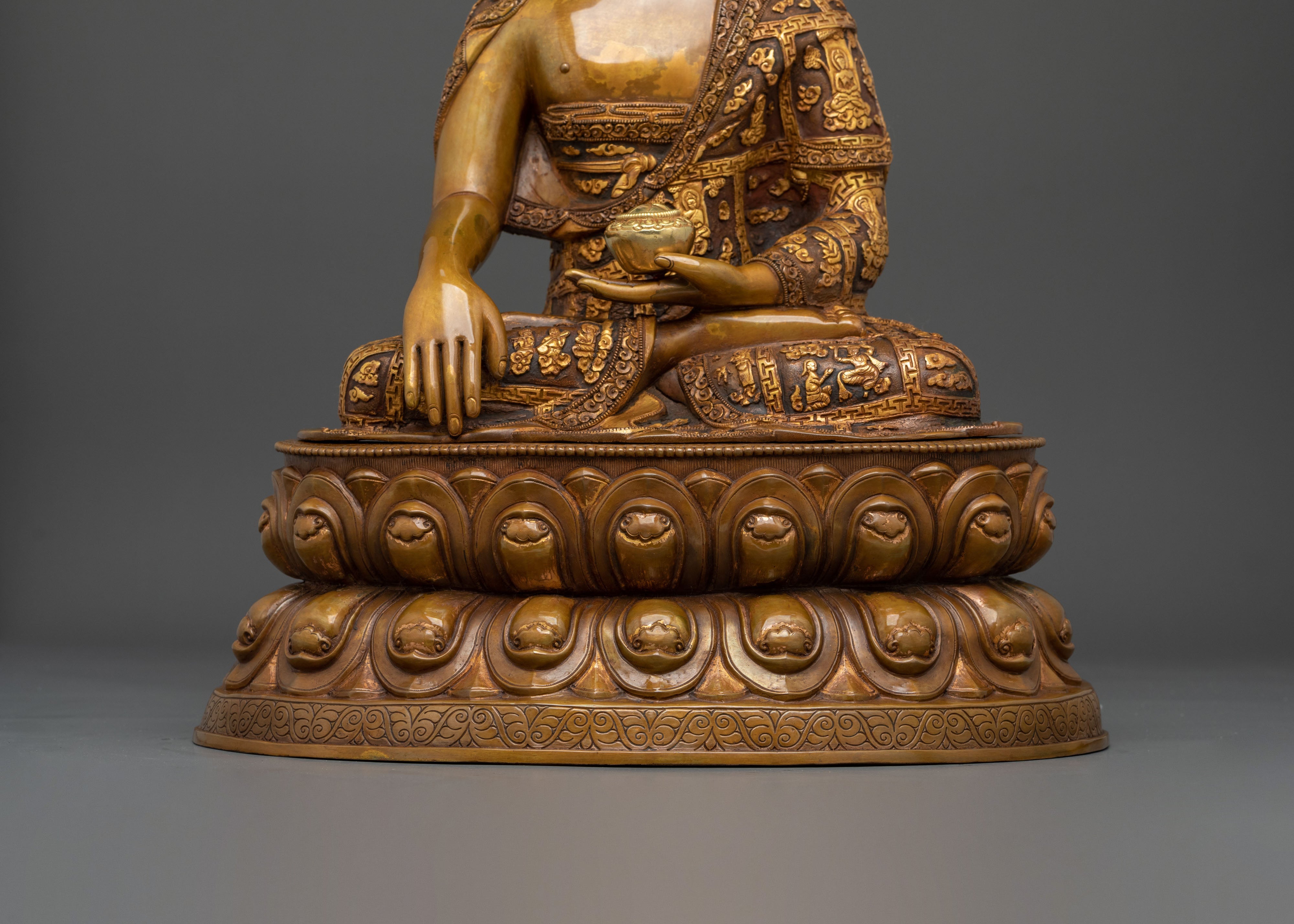 Hand-Carved Shakyamuni Buddha Figurine | Home Decor