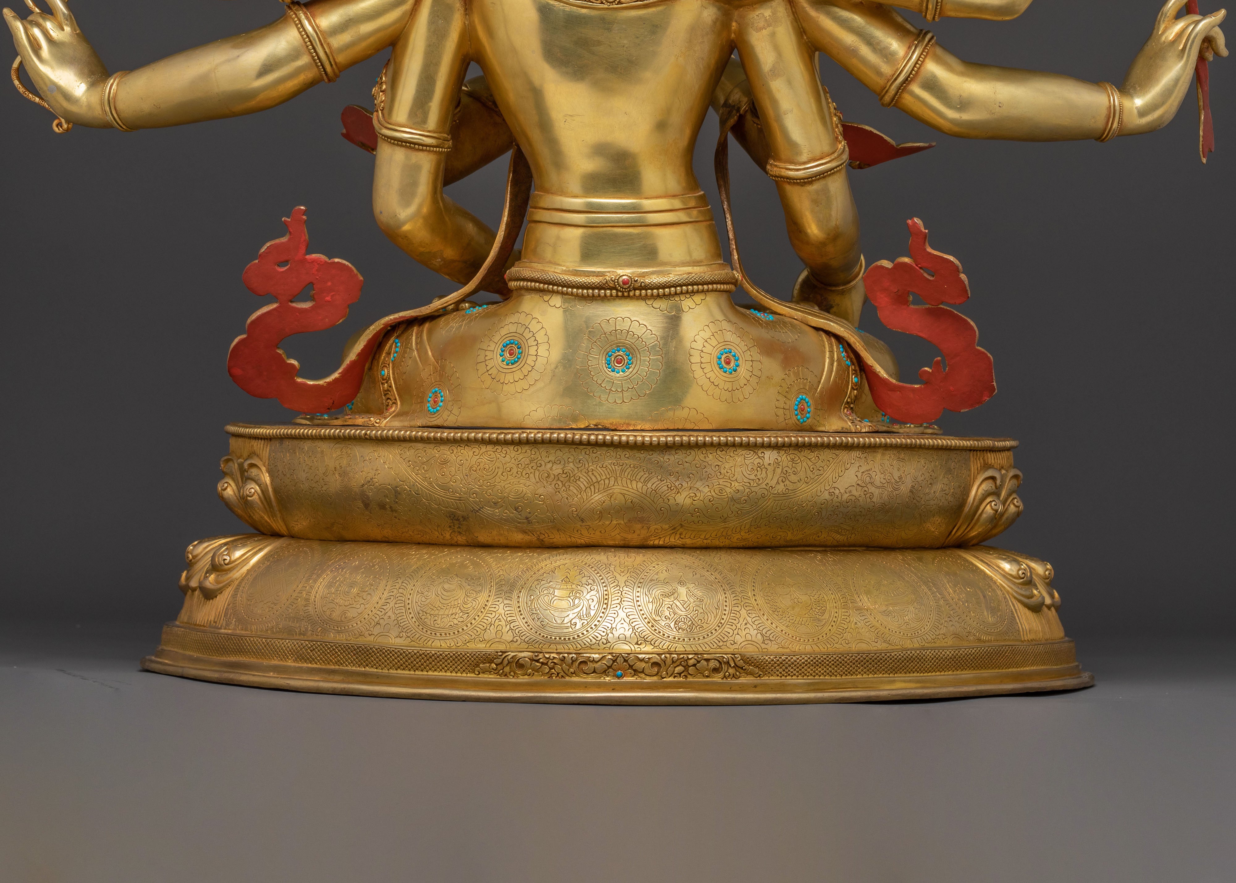 Handcrafted Namgyalma Sacred Statue – 24K Gold Gilded Masterpiece