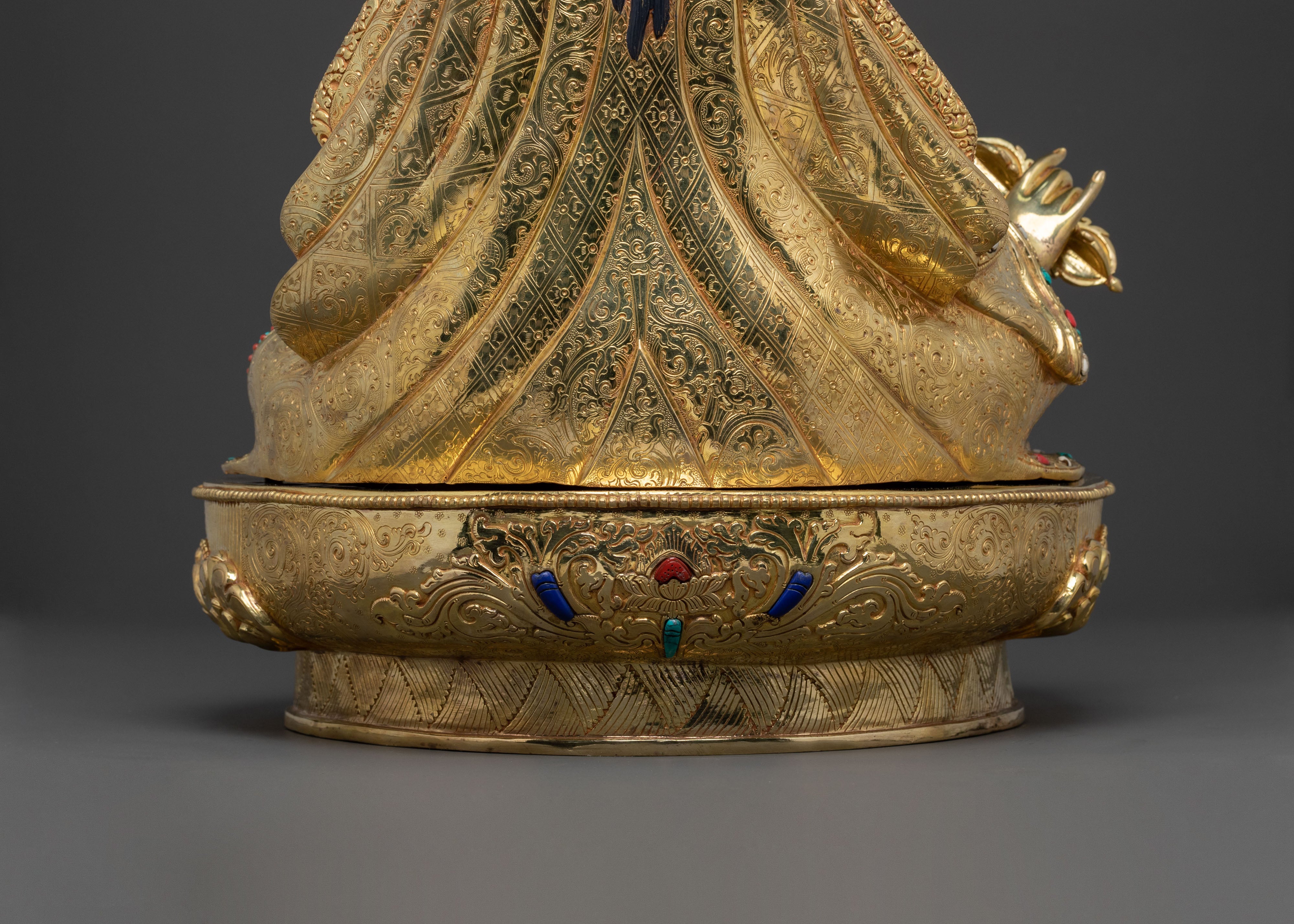 Padmasambhava Sacred Dharma Statue | Handcrafted Tibetan Buddhist Art
