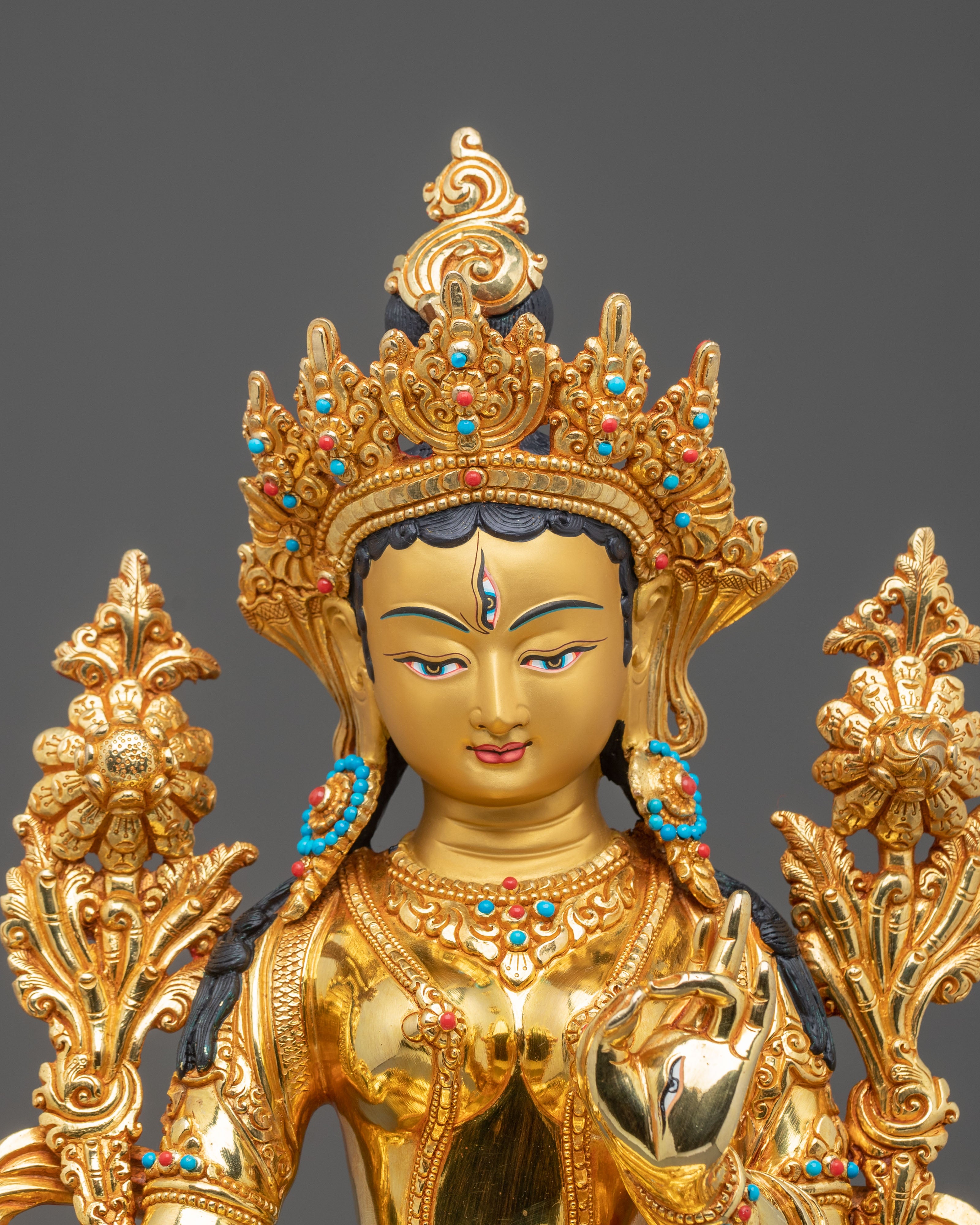White Tara Statue of Divine Protection | Home Decor