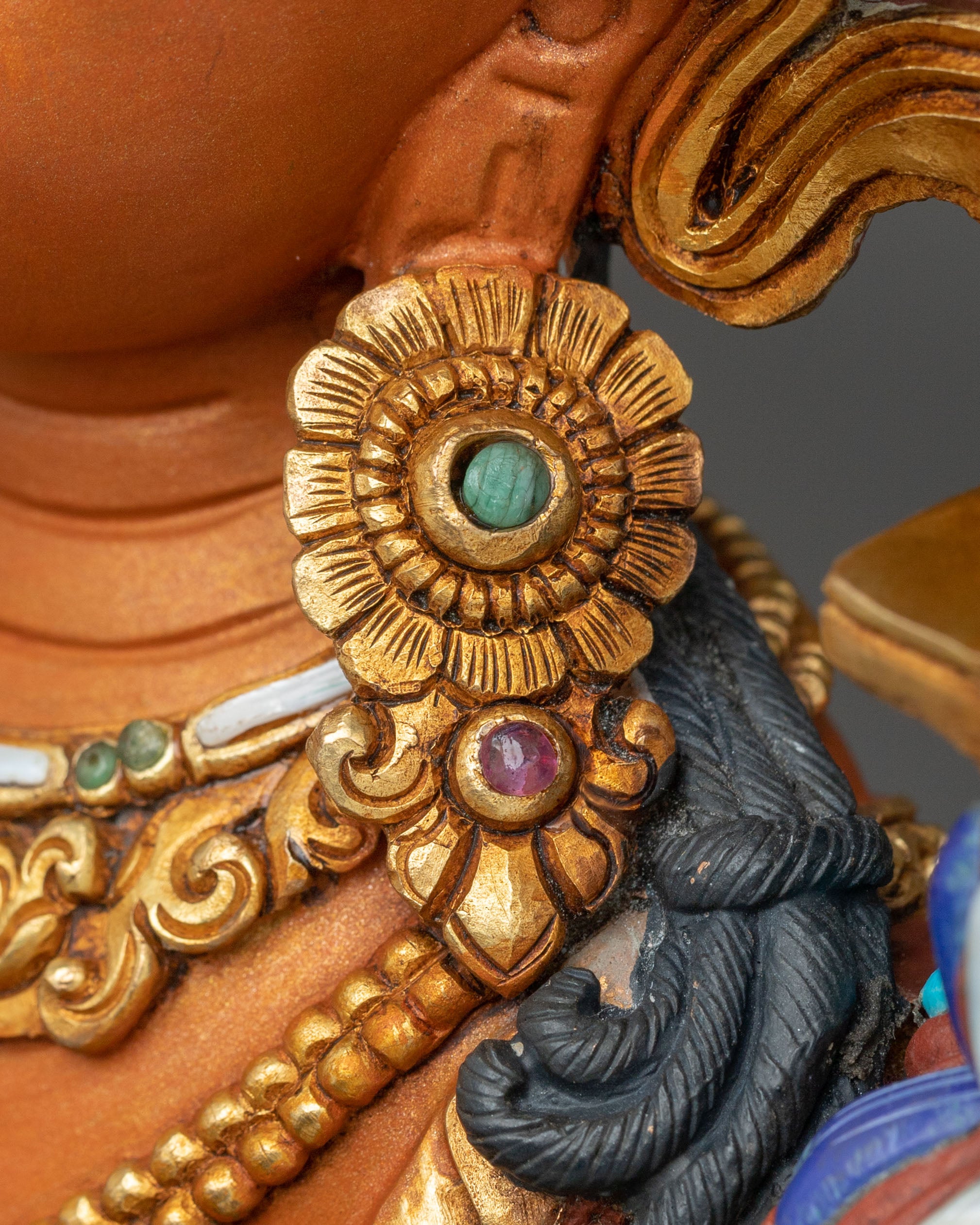 Simhanada Manjushri Bodhisattva of Wisdom Statue