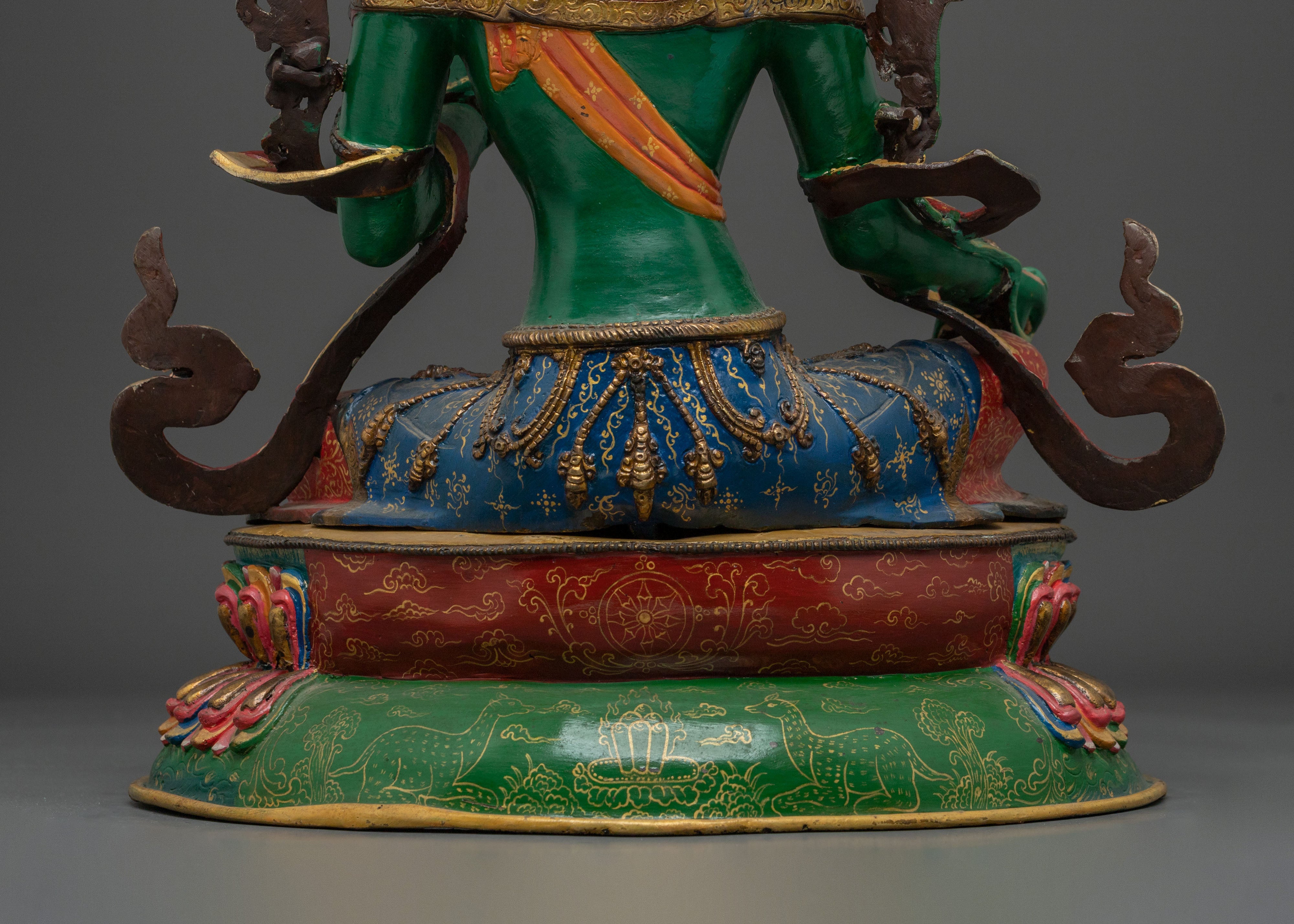 Green Tara Peaceful Figurine | Goddess of Compassion