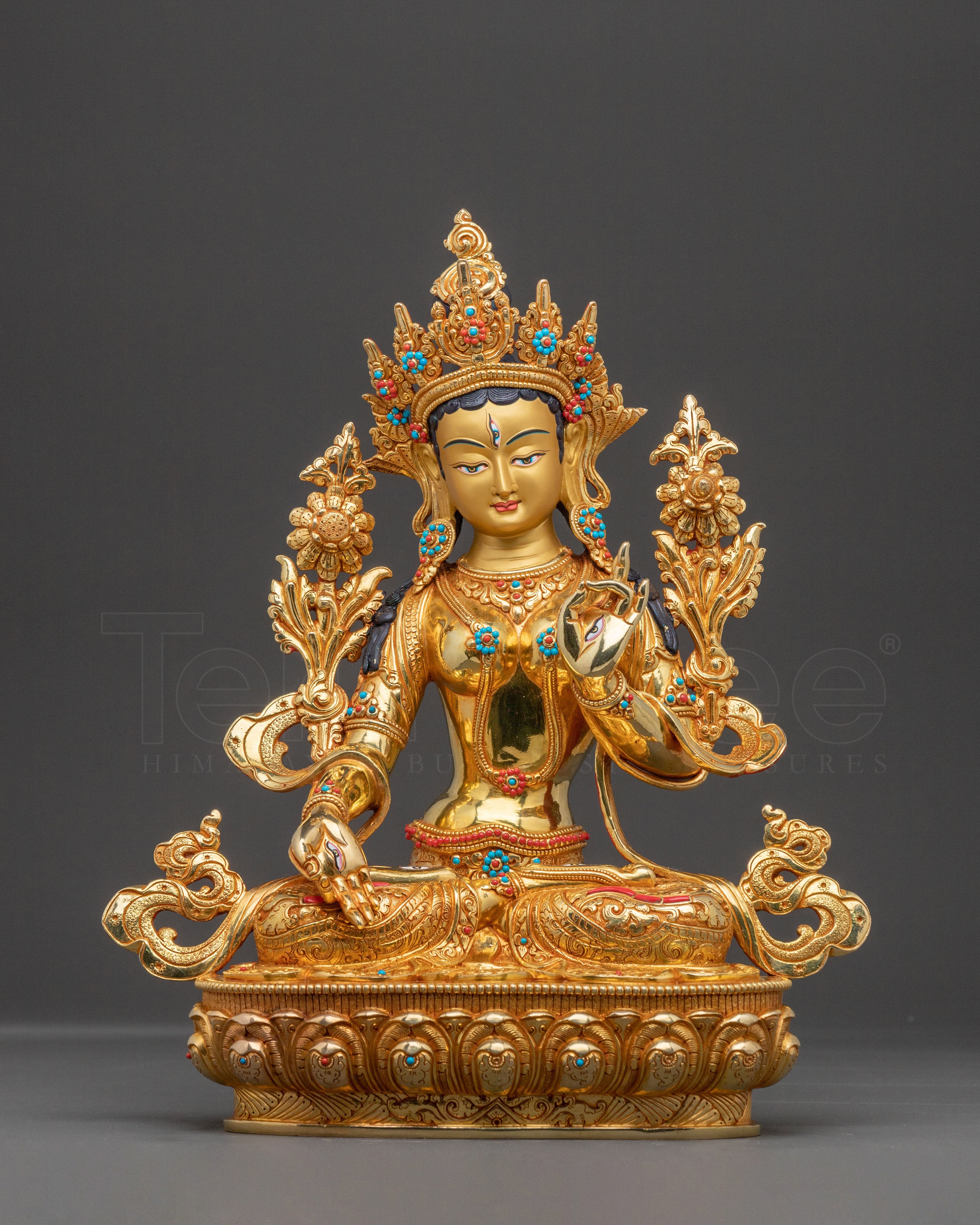 Radiant White Tara Statue