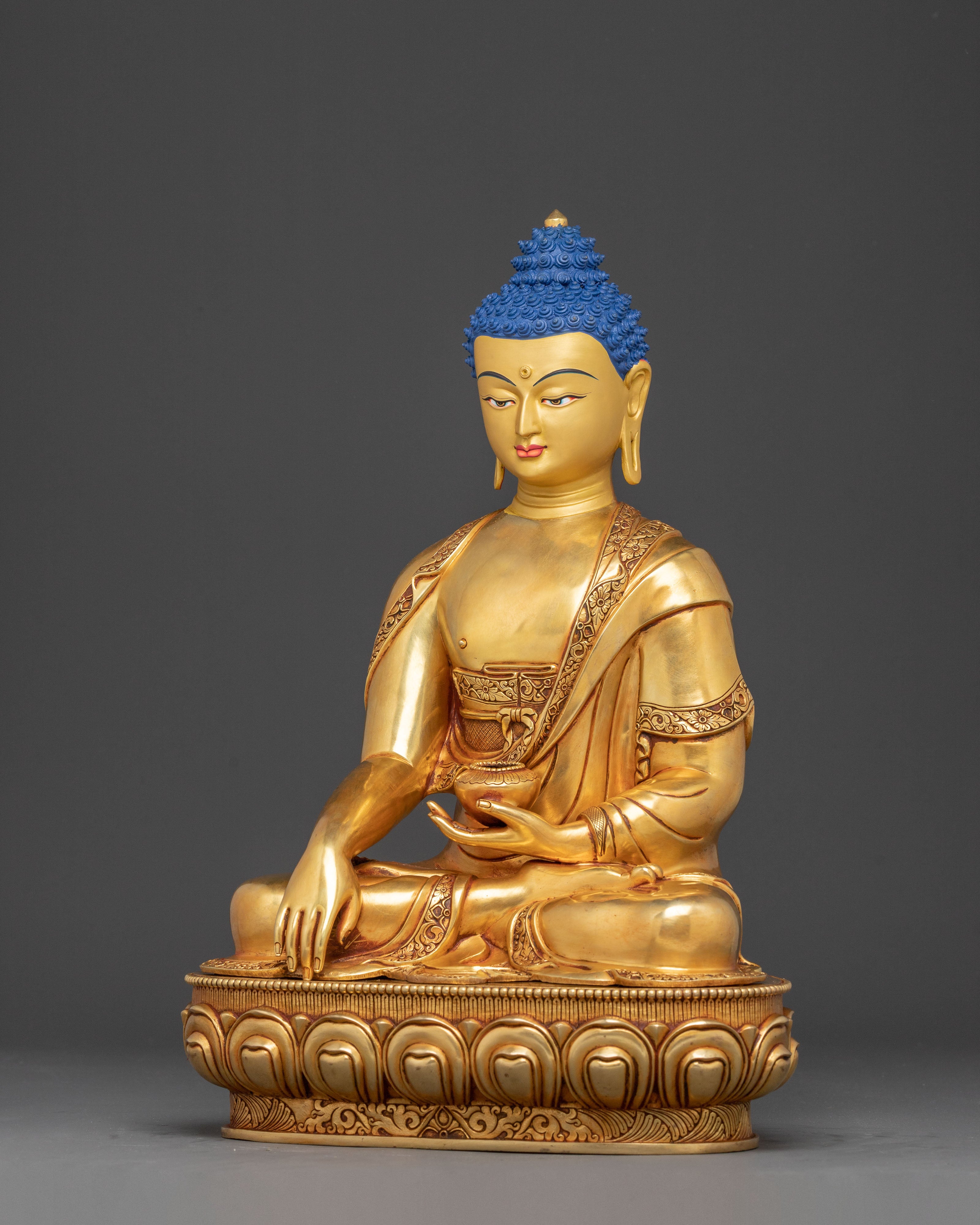 Handmade Golden Shakyamuni Buddha Statue | Home Decor