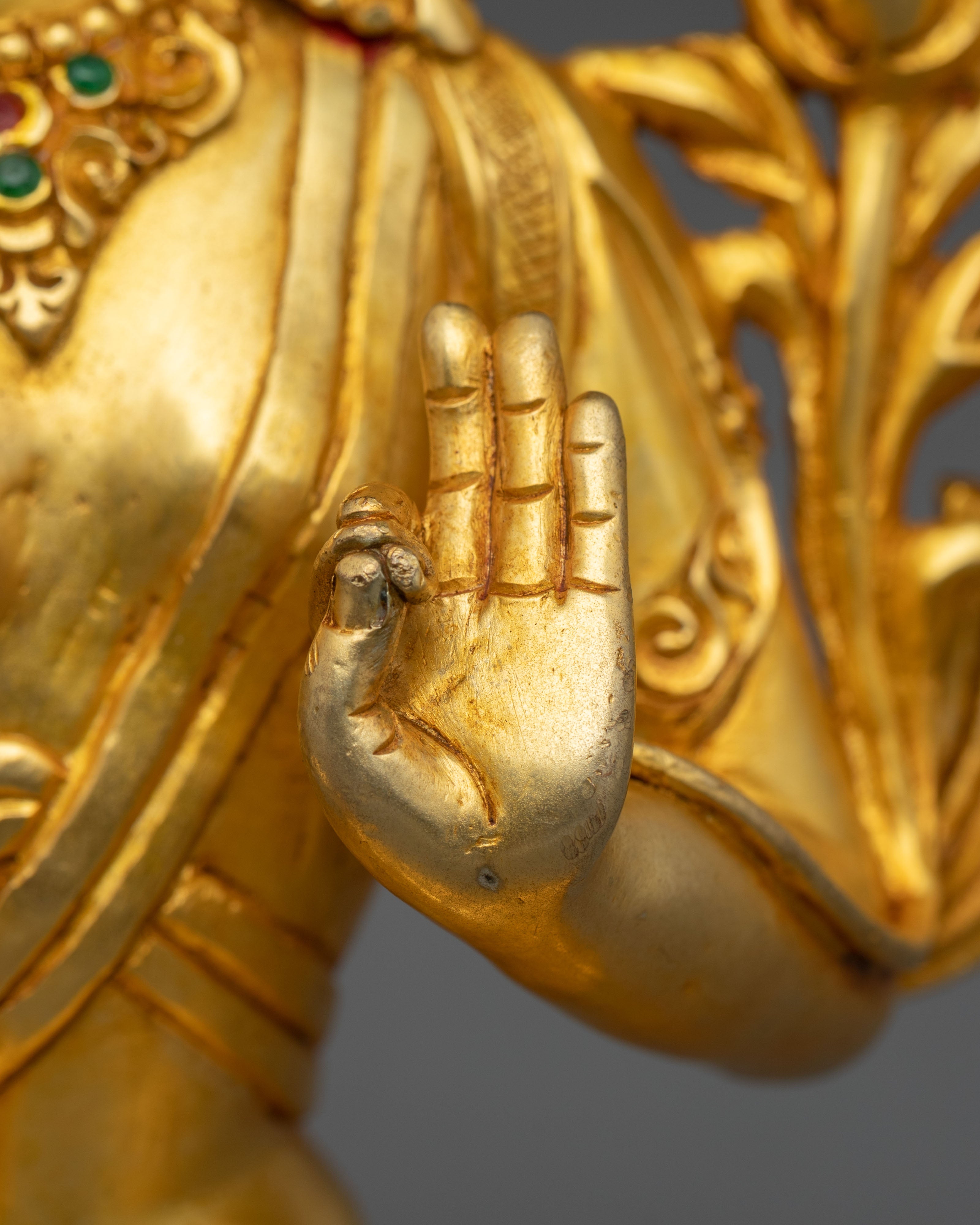 Six Bodhisattva Meditation Statue Set | 24K Gold Gilded Copper Sculptures