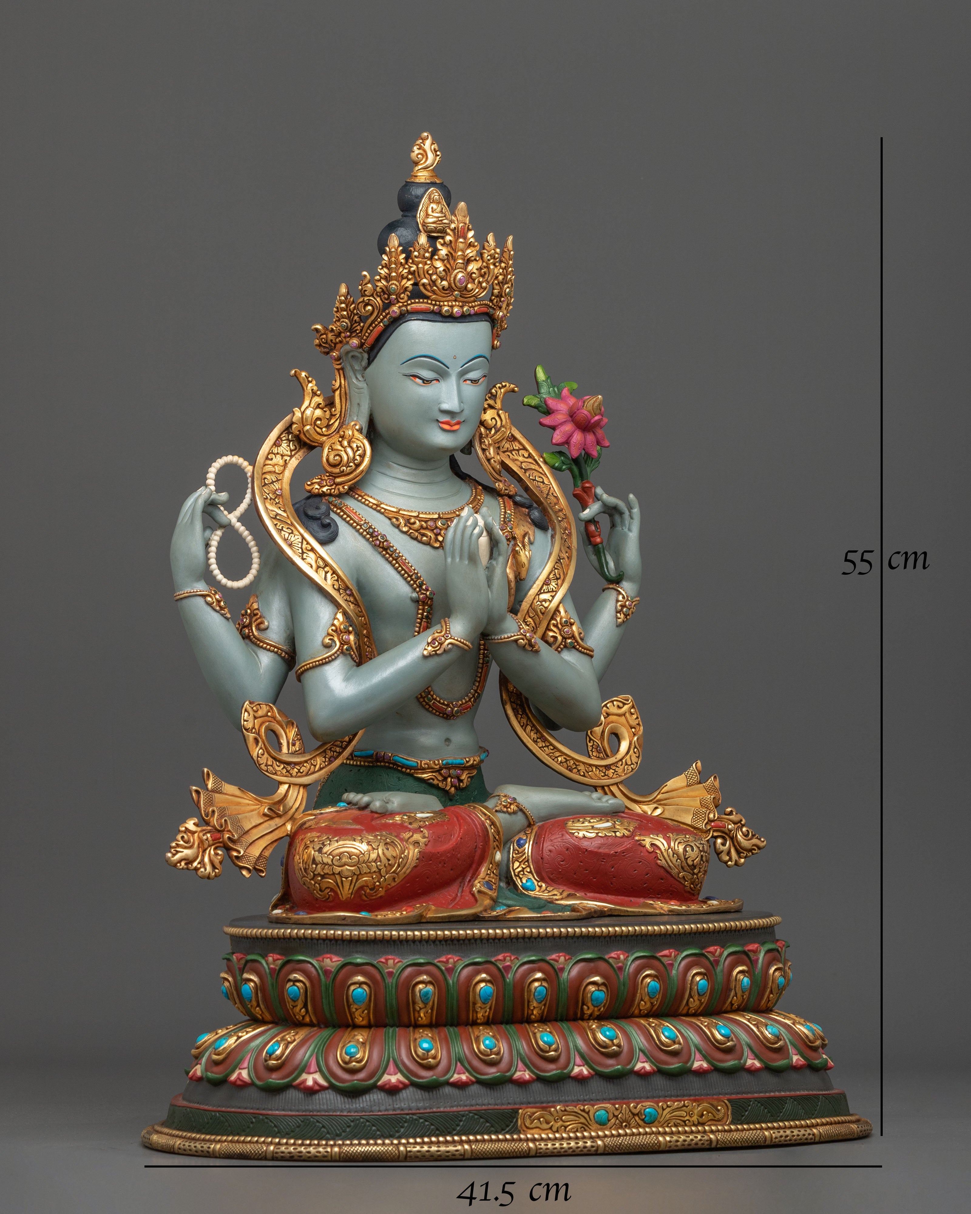 Chenrezig "Avalokiteshvara" Statue | Tibetan Buddhist Figurine