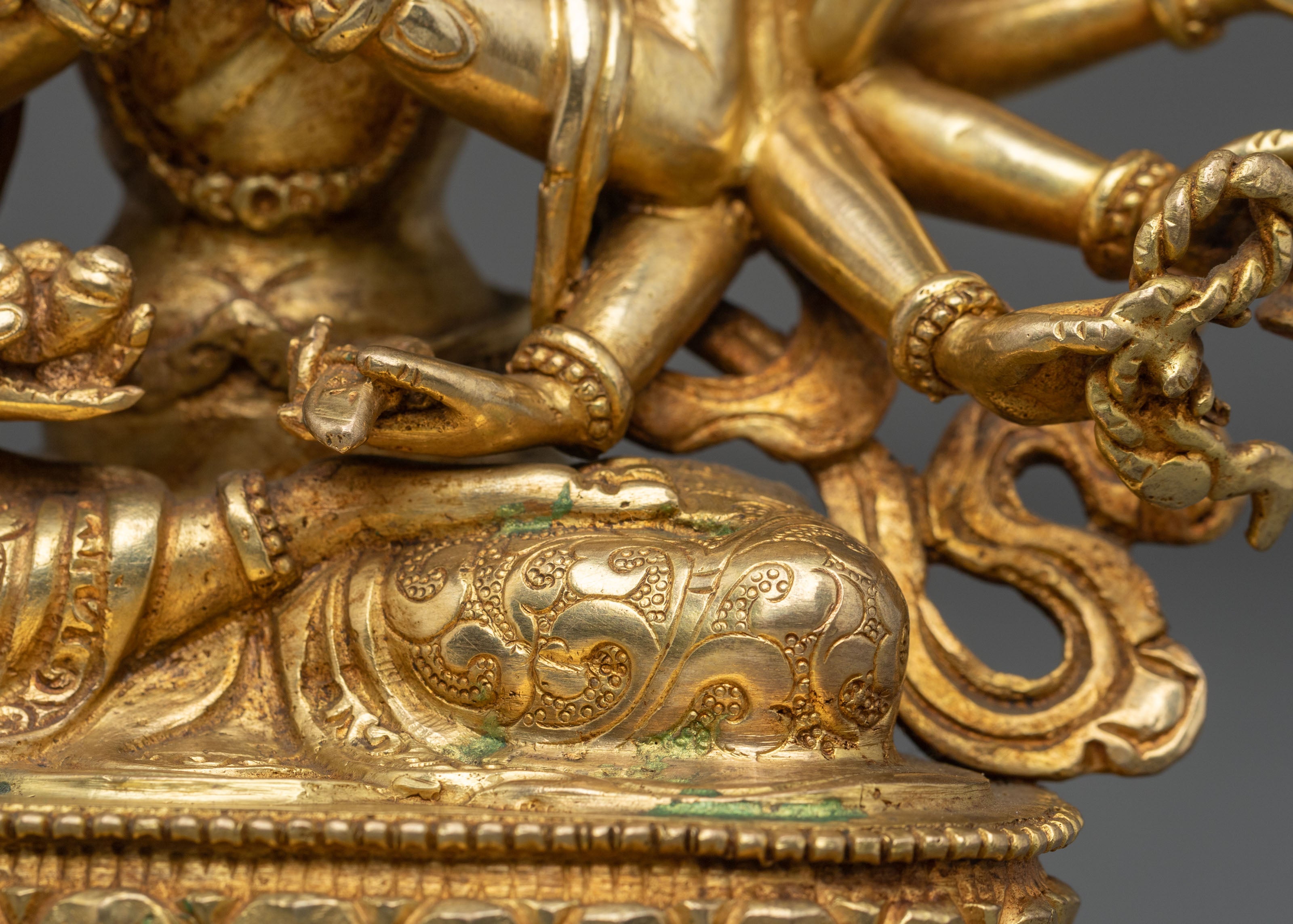 Chundi Statue of Protection | 24K Gold Gilded Goddess Figurine