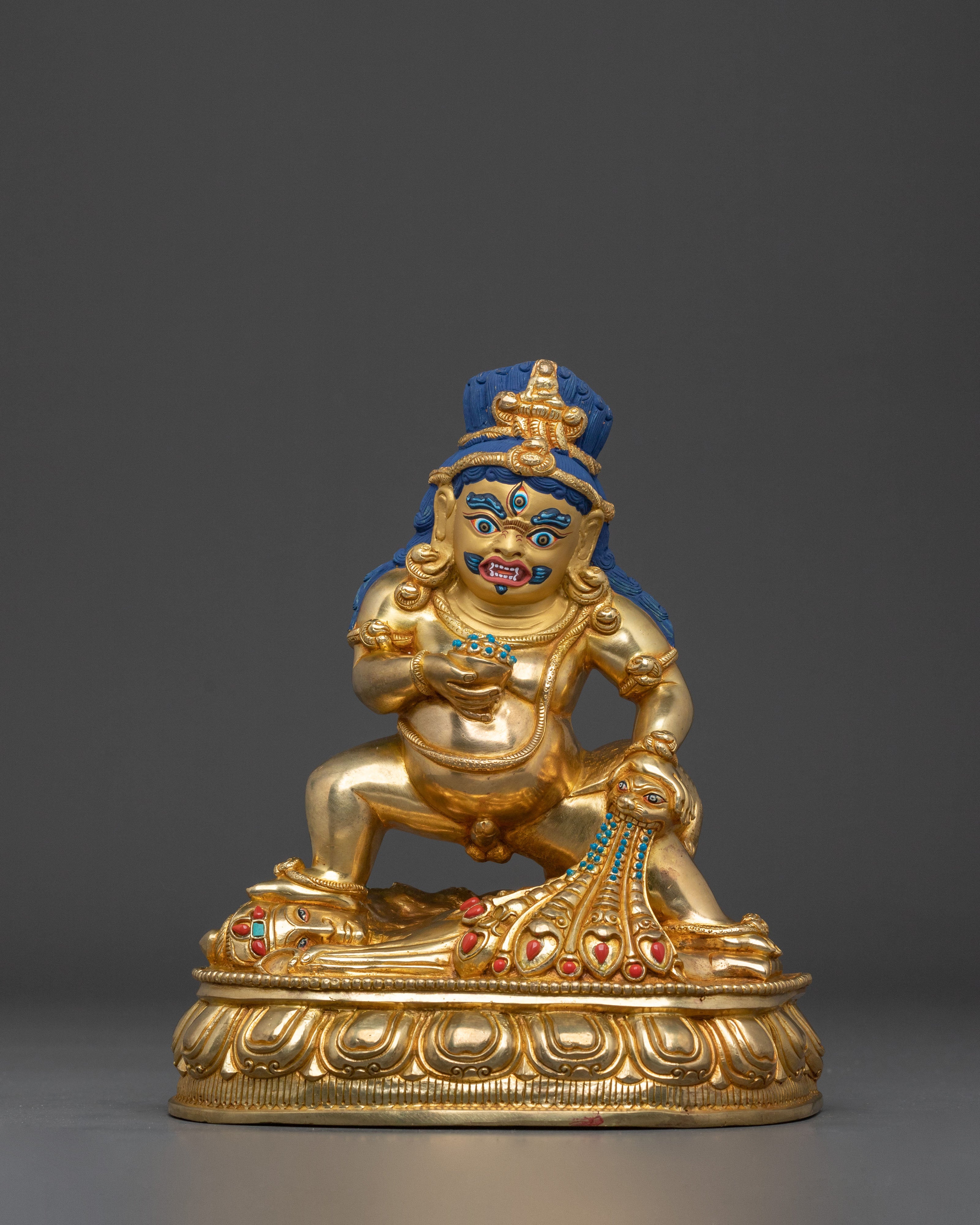 Black Dzambhala Wealth God Statue | Wealth Deity of Prosperity
