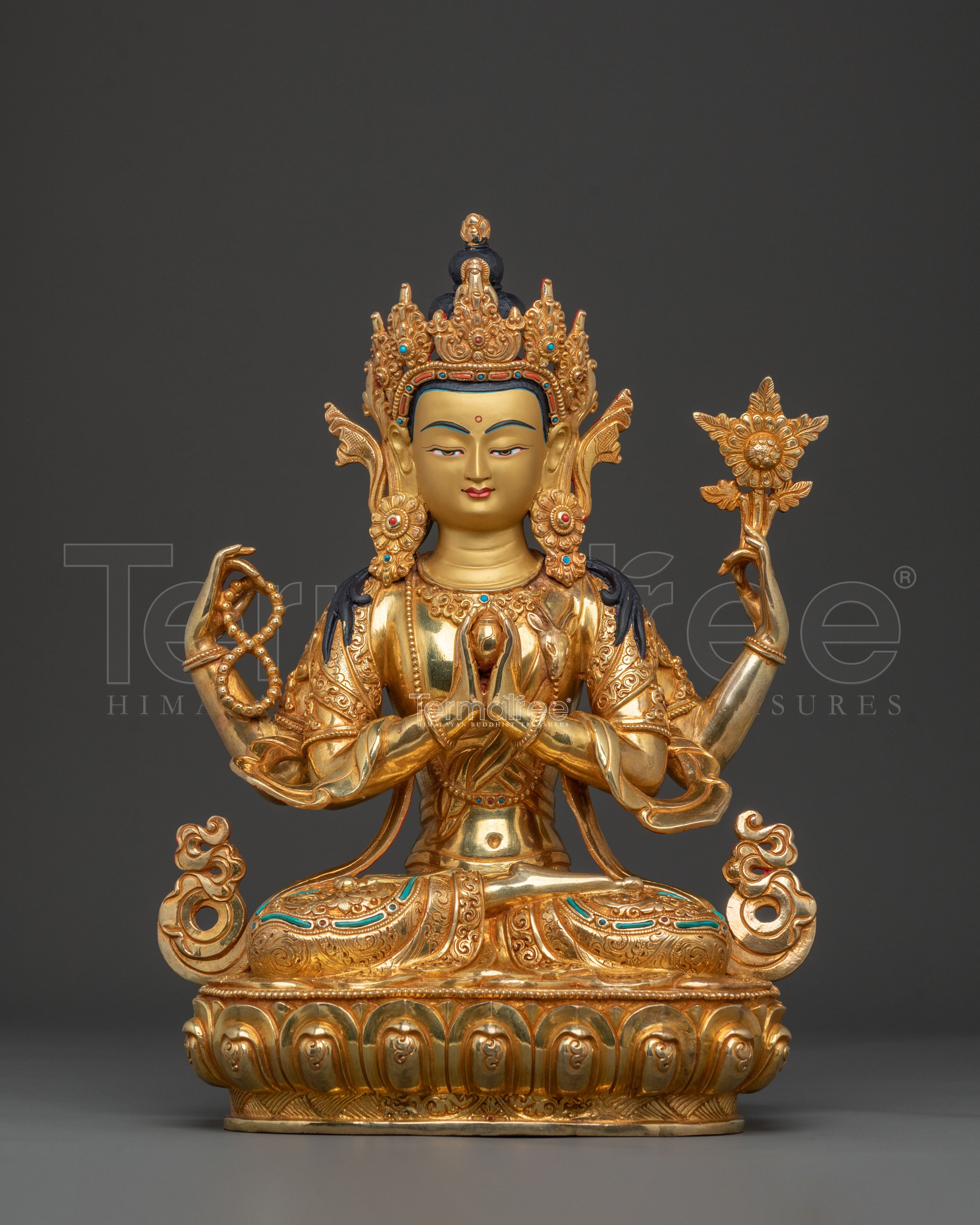 Chenrezig Meditation Altar Statue | Symbol of Infinite Compassion