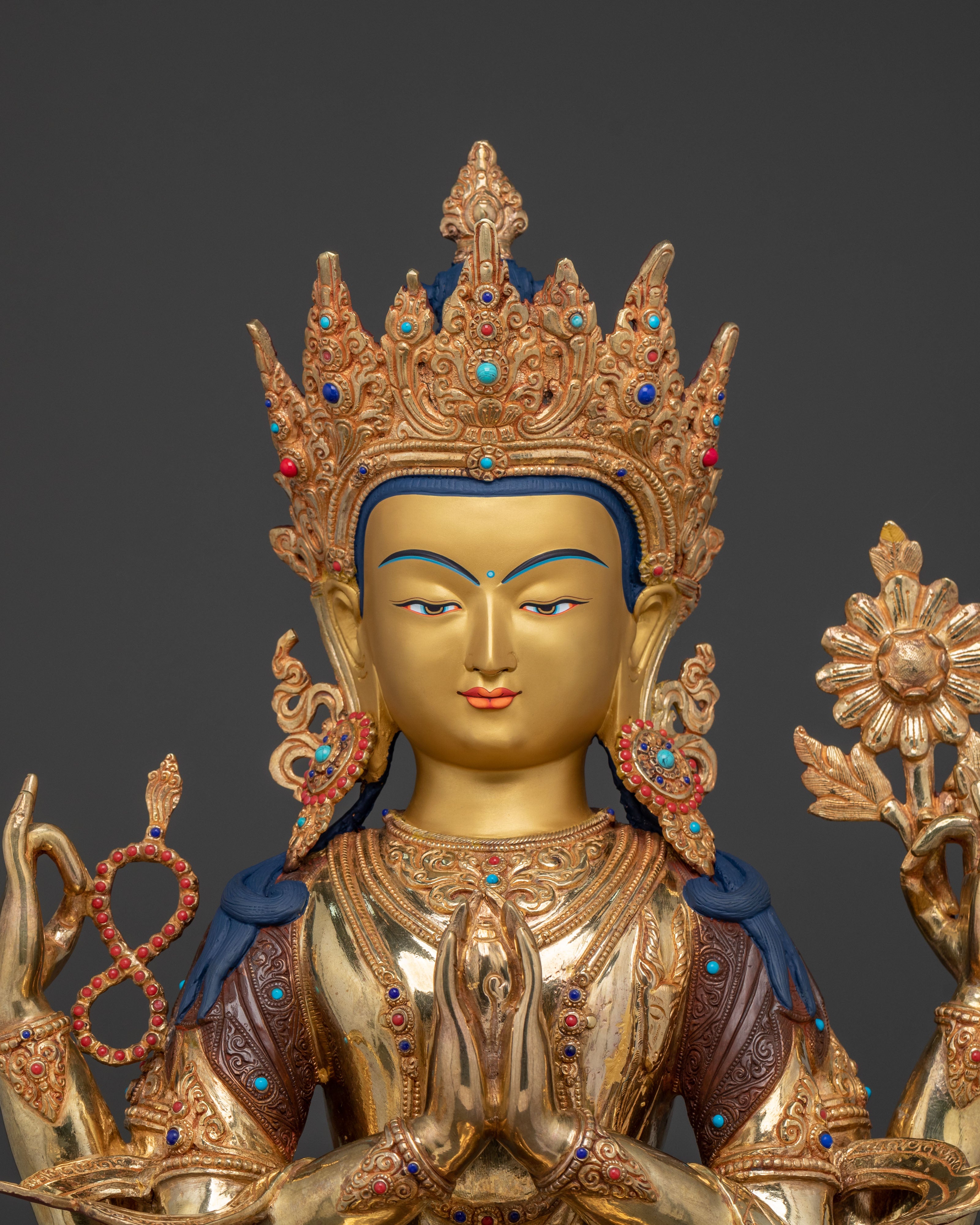 Buddha Dharma Sangha Spiritual Set | Sacred Figurine