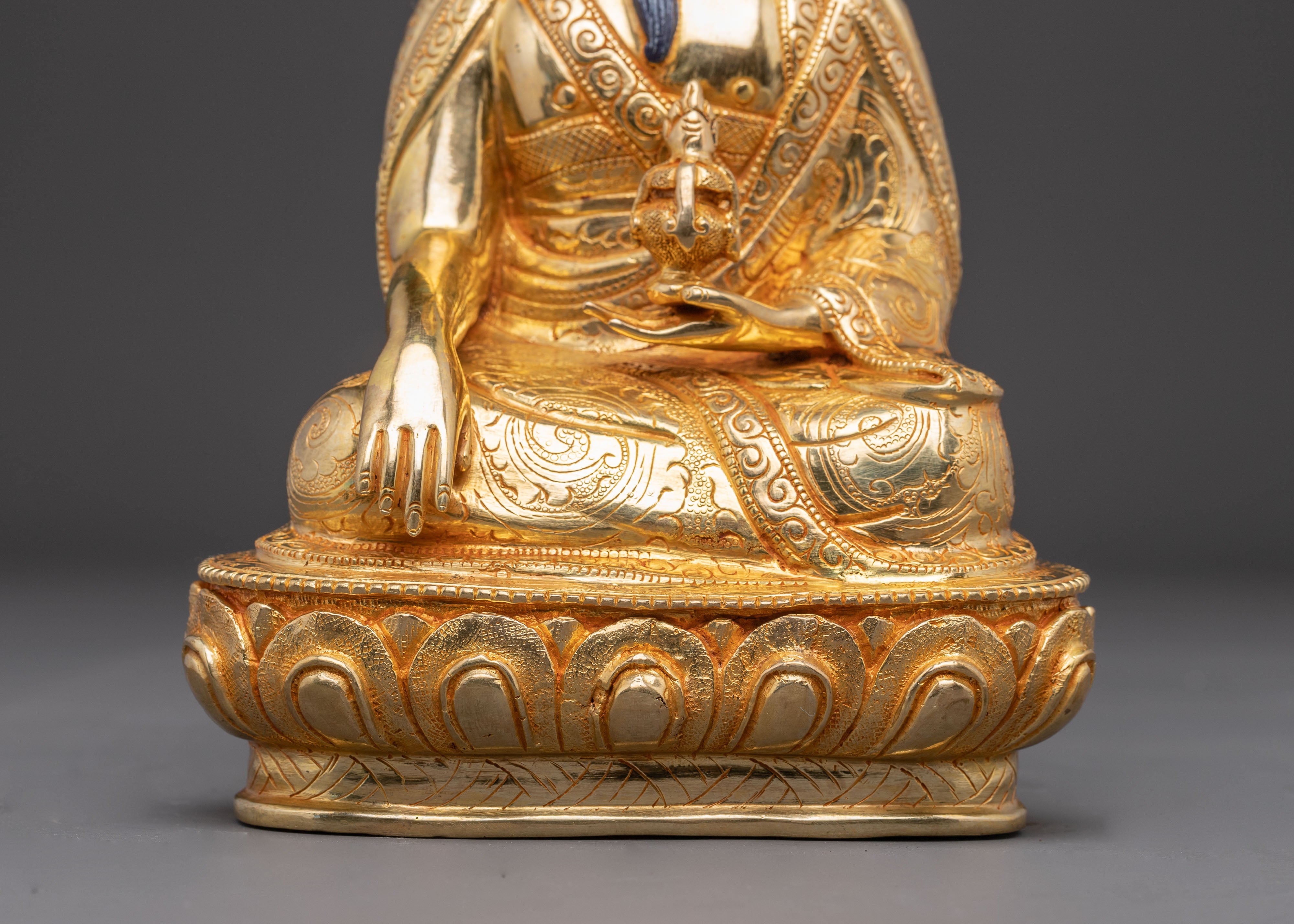 Handcrafted Guru Shapdum Sculpture | Meditation Altar Decor