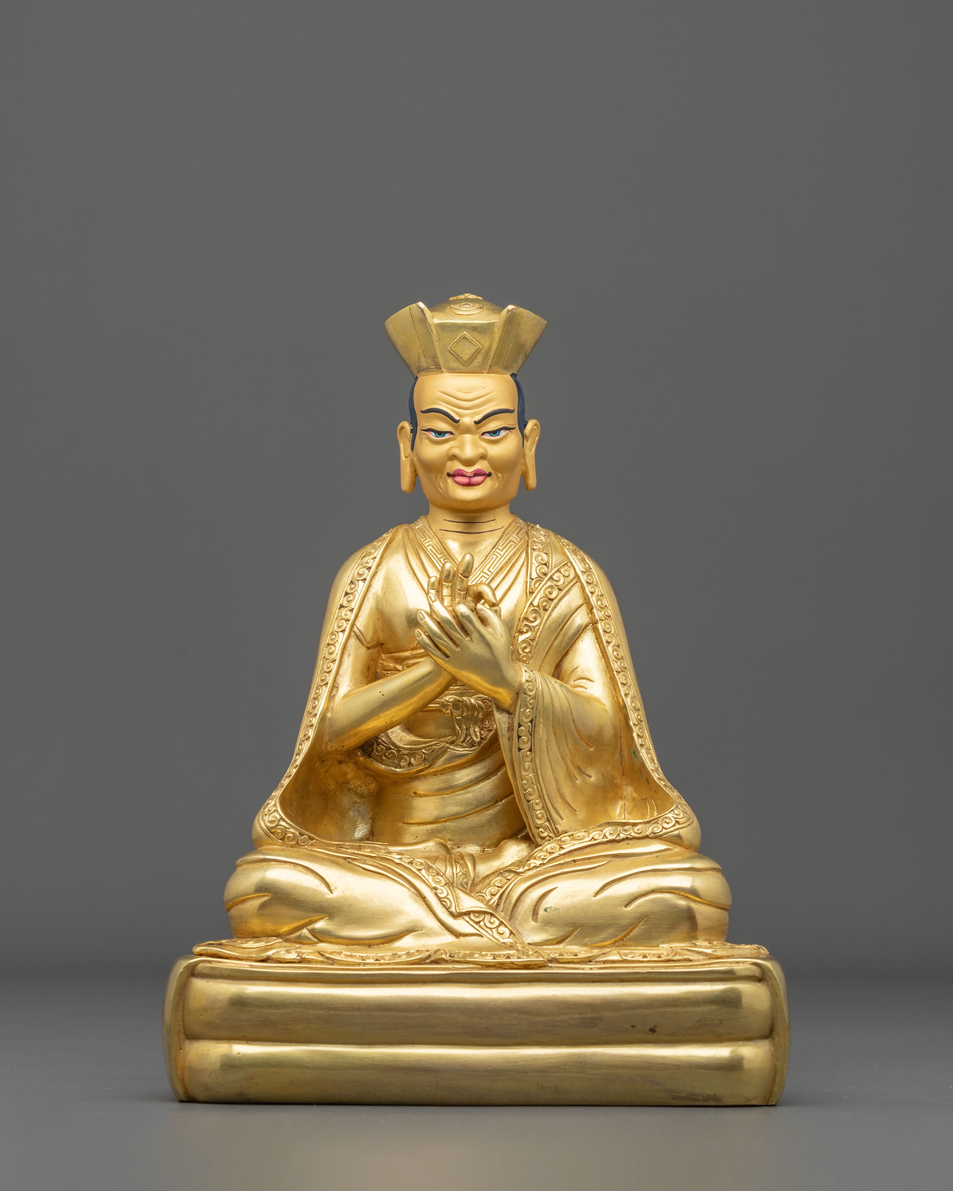 Karmapa Kagyu Tradition Statue | 24K Gold Gilded