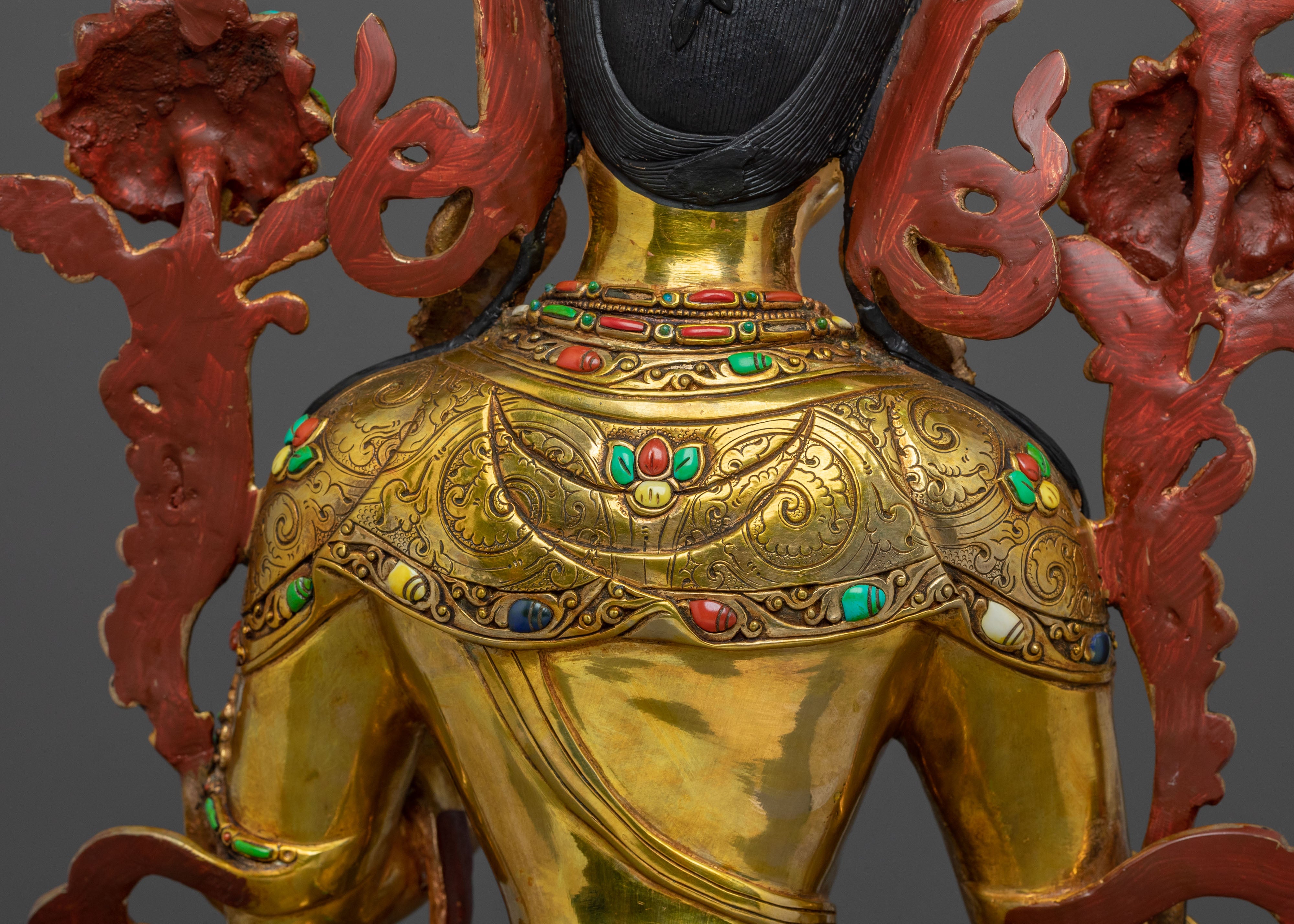 Tibetan Buddhist Goddess White Tara Statue | Longevity Deity Sculpture