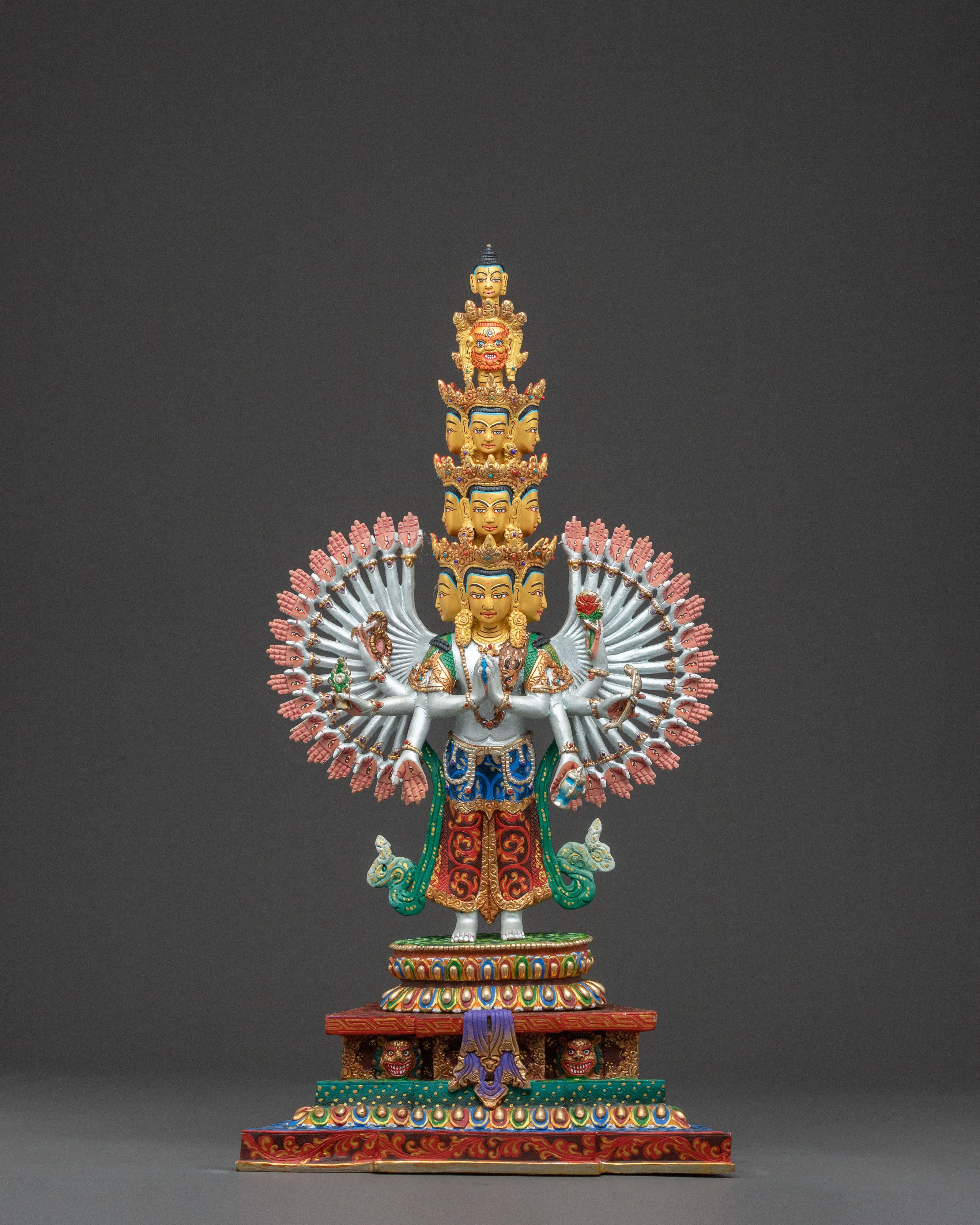 Statue of 1000 Armed Chenrezig | Handcrafted Figure