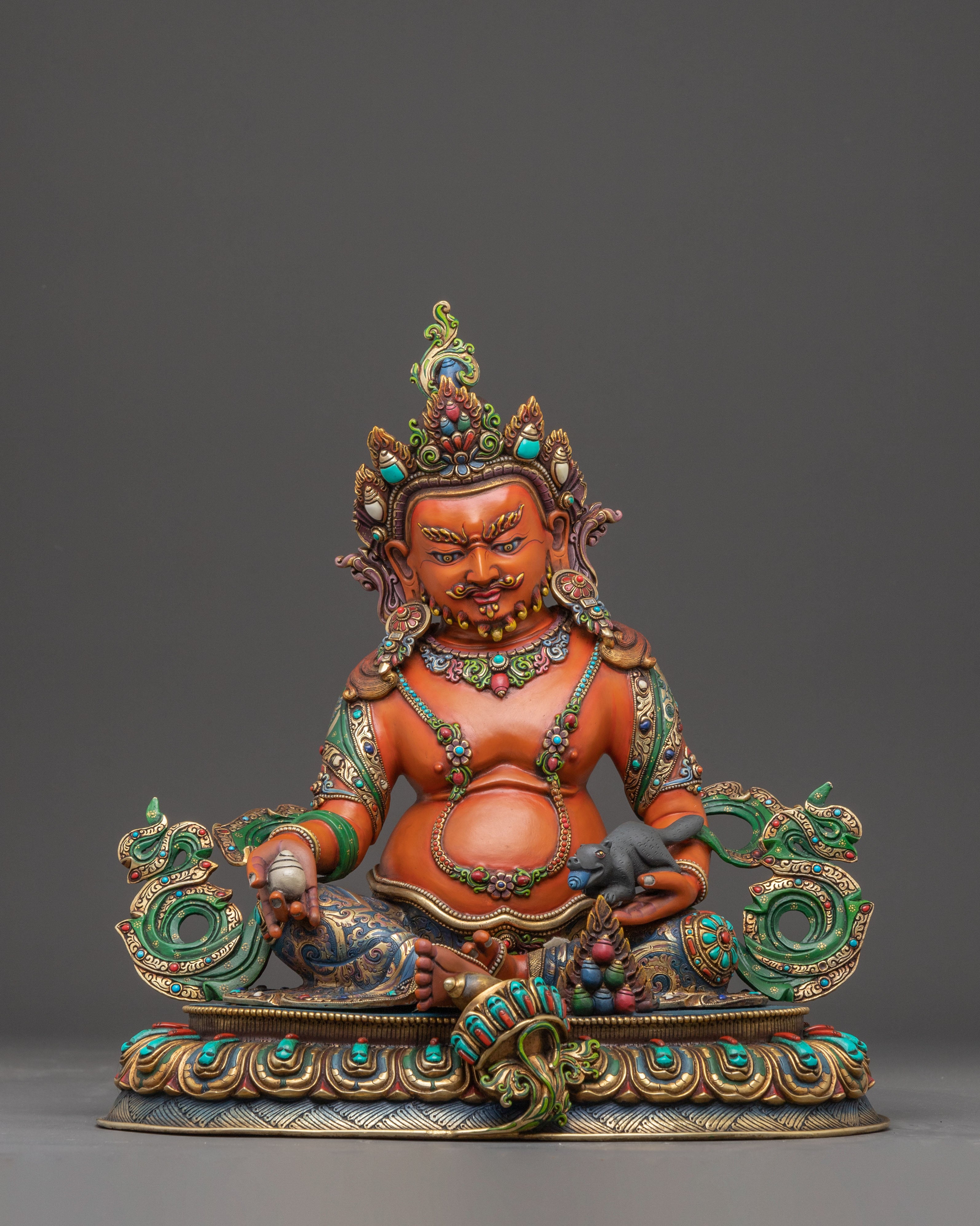 Handmade Nepalese Statue of Dzambhala | Guardian of Wealth