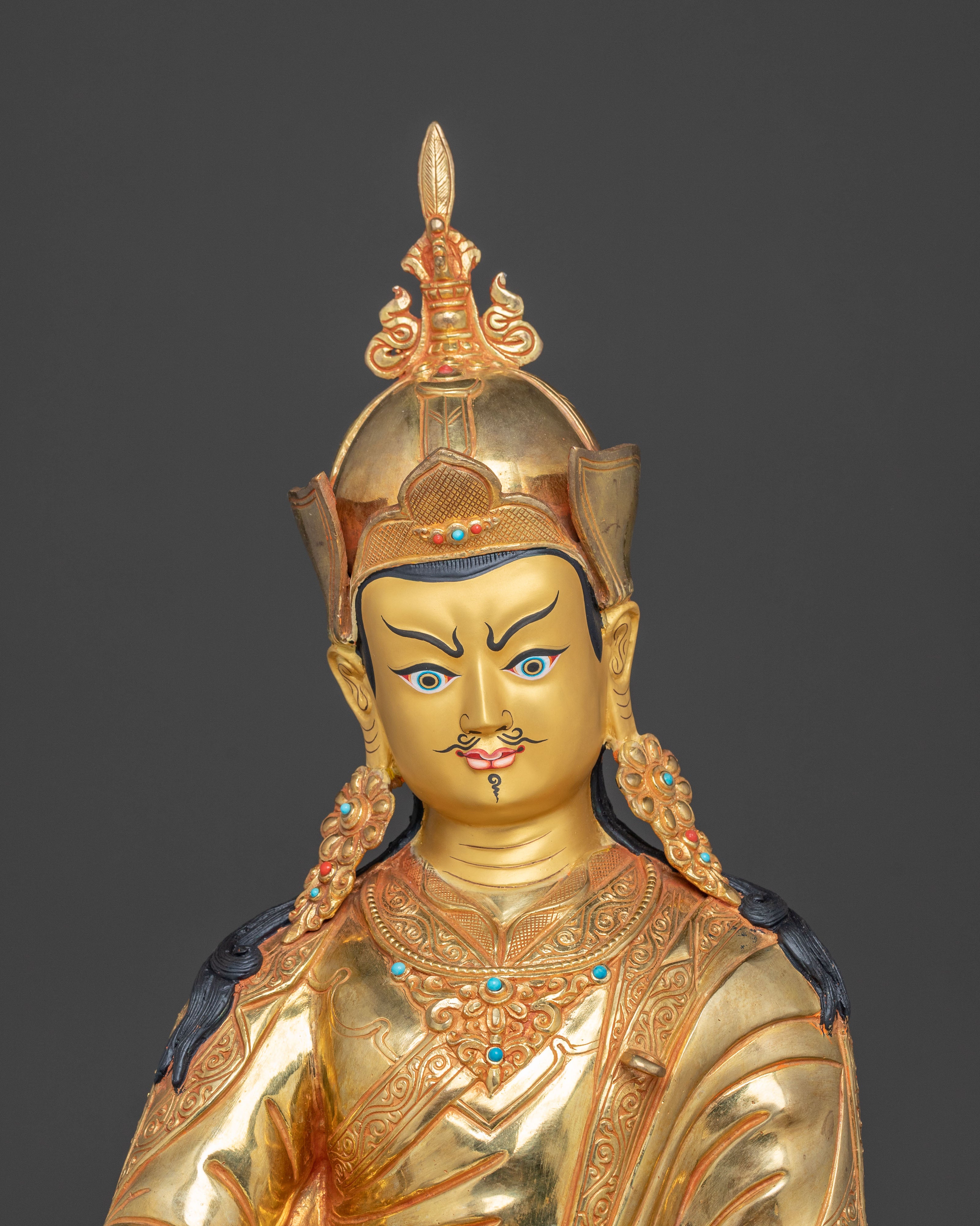 Golden Guru Padmasambhava Statue | Handmade in Nepal