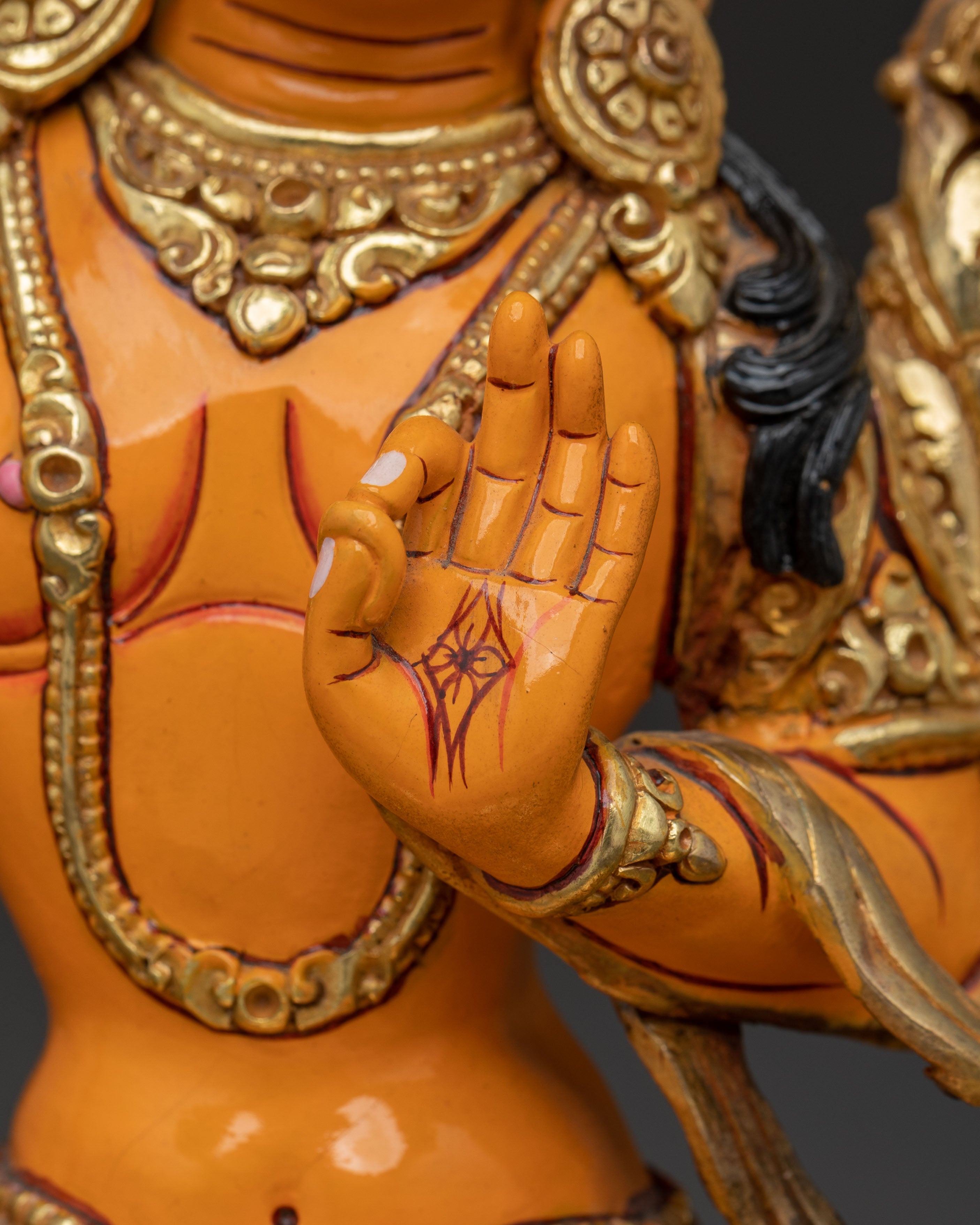 Himalayan Handcrafted Manjushri Statue | Tibetan Buddhist Art