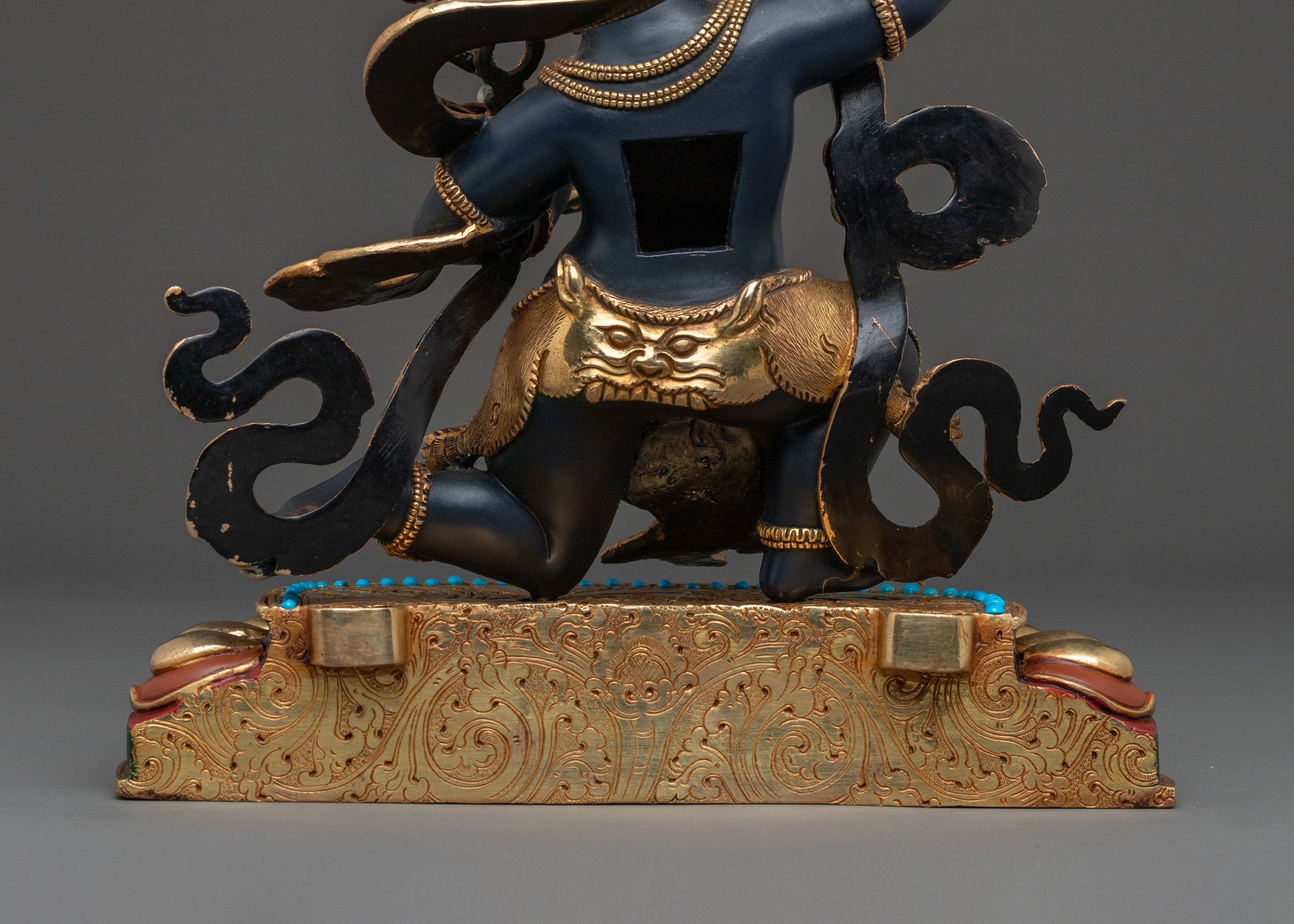 Achala Statue with Gold and Acrylic Paintings | Fierce Guardian
