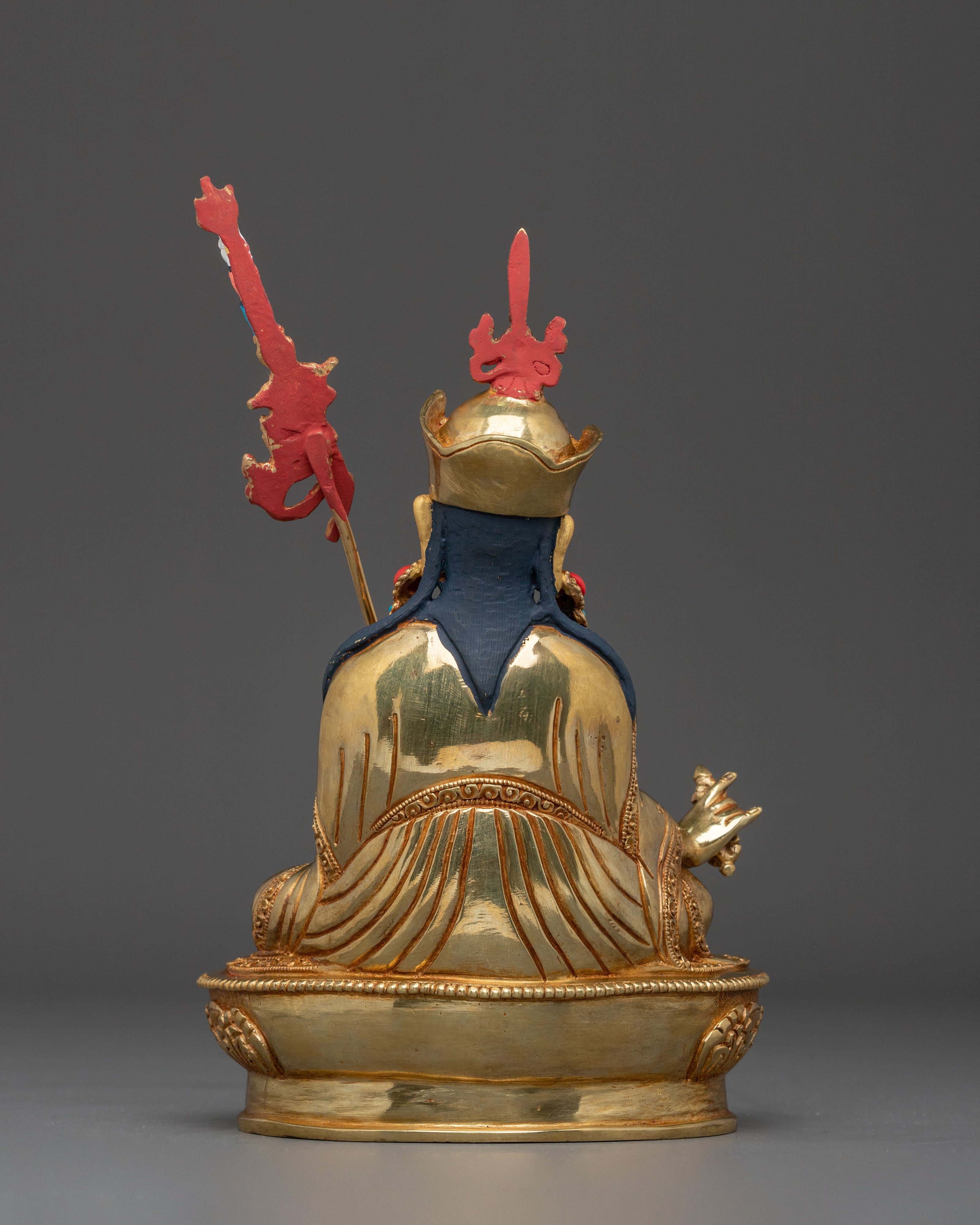 Guru Rinpoche Statue | 24K Gold Gilded Figurine
