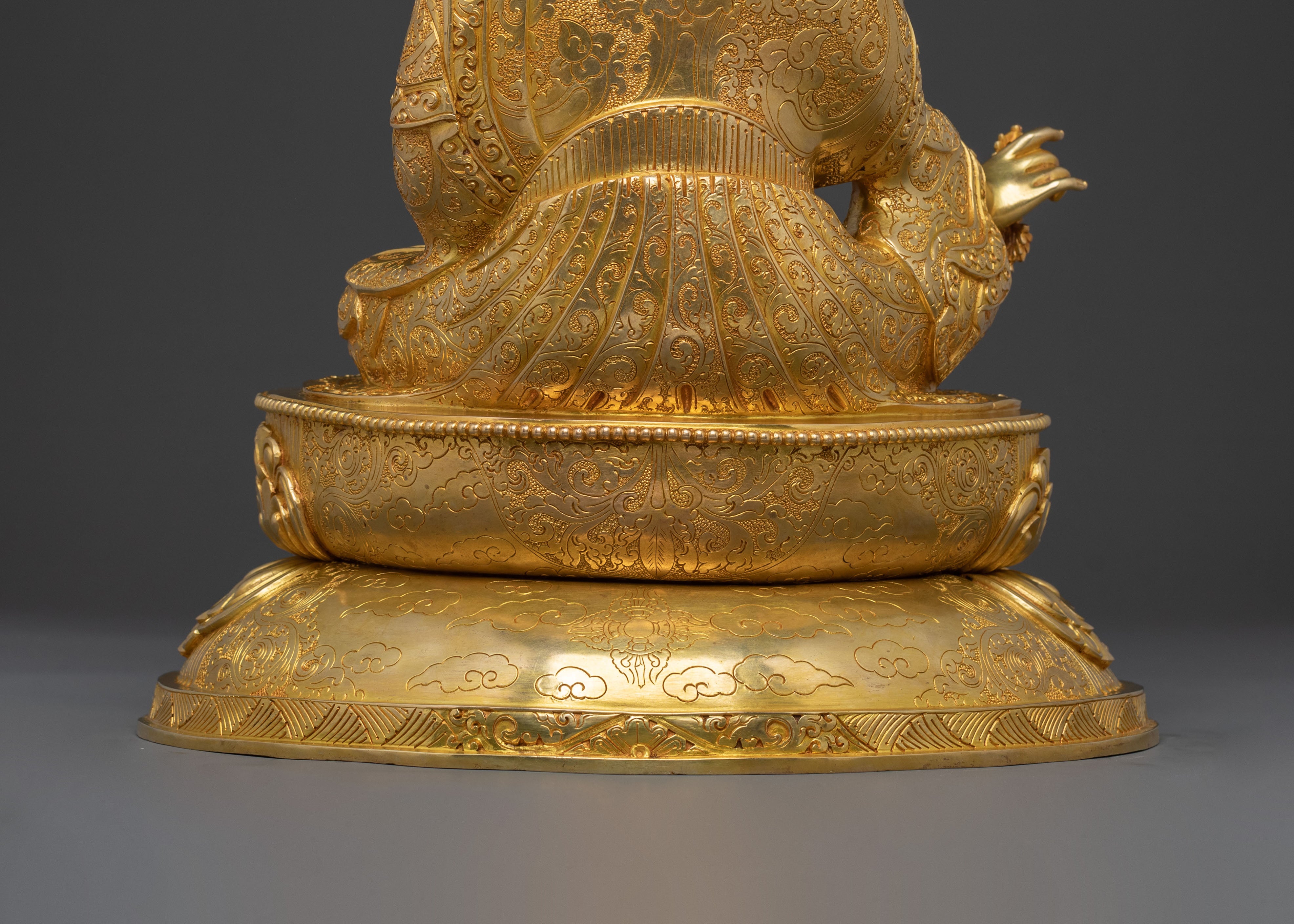 Precious Master: Guru Rinpoche Golden Sculpture