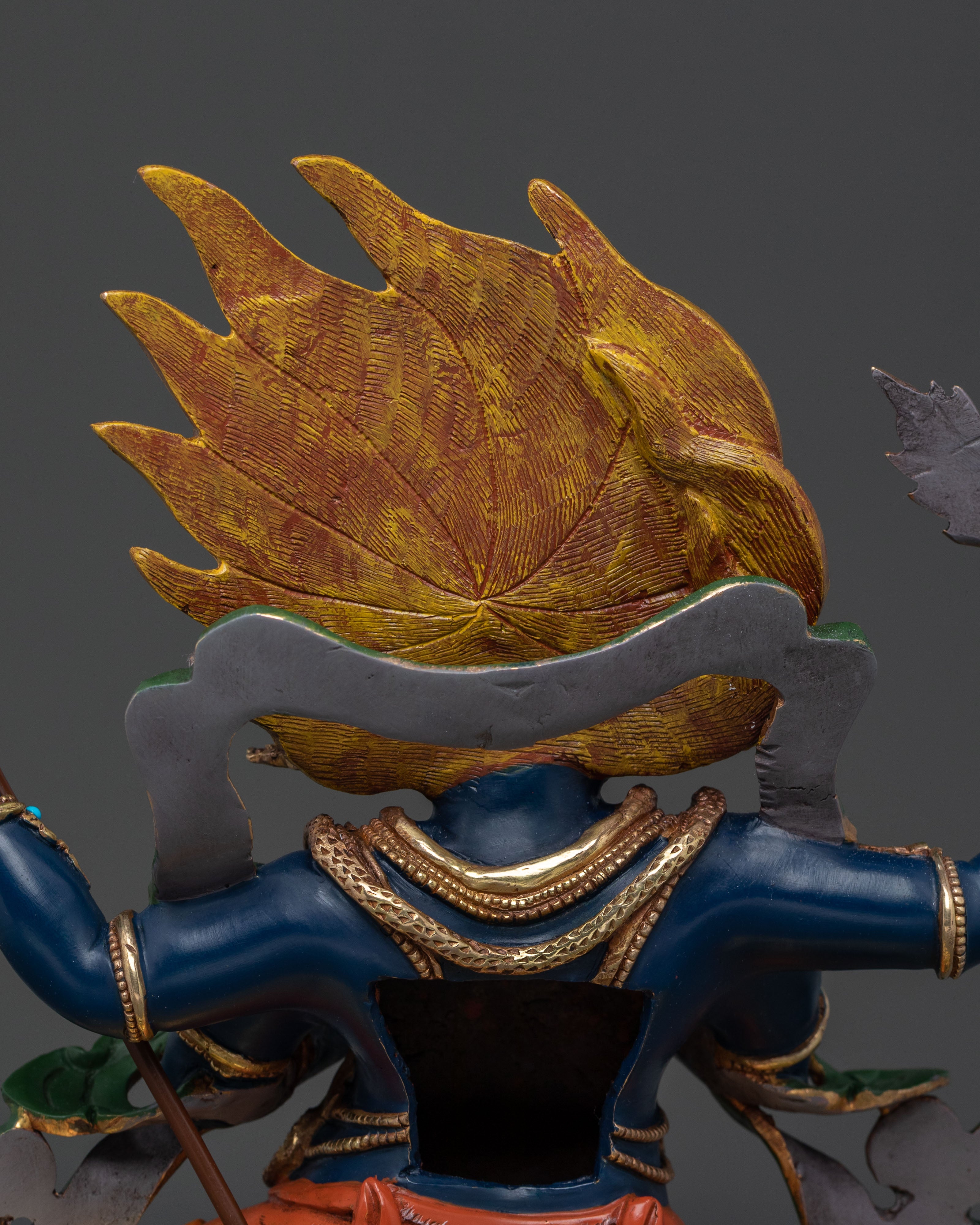 Four Armed Mahakala Sculpture | Protector Deity