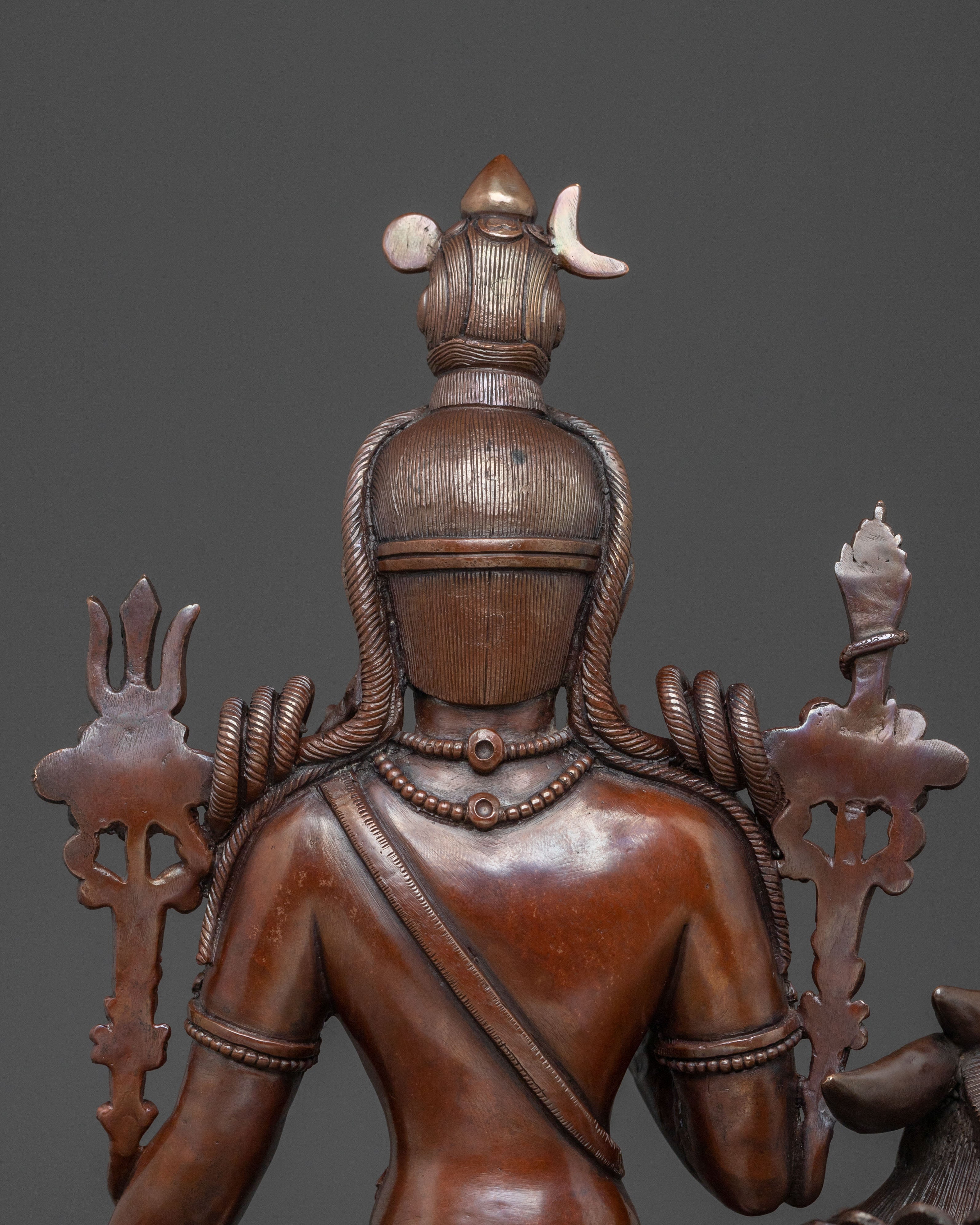 Simhanada Avalokiteshvara Statue | Oxidized Copper Body