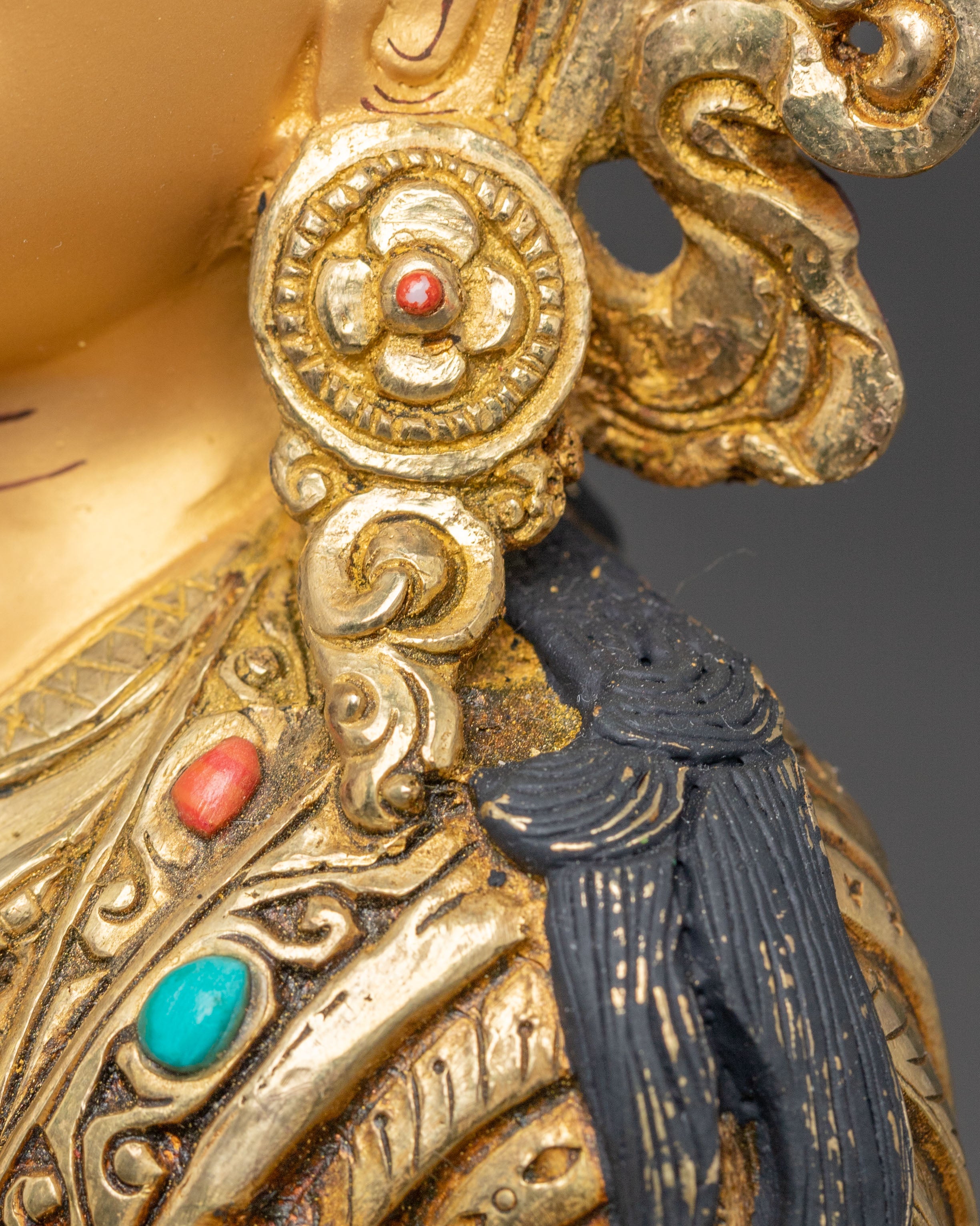 Golden Statue of Guru Set | Himalayan Spiritual Masters