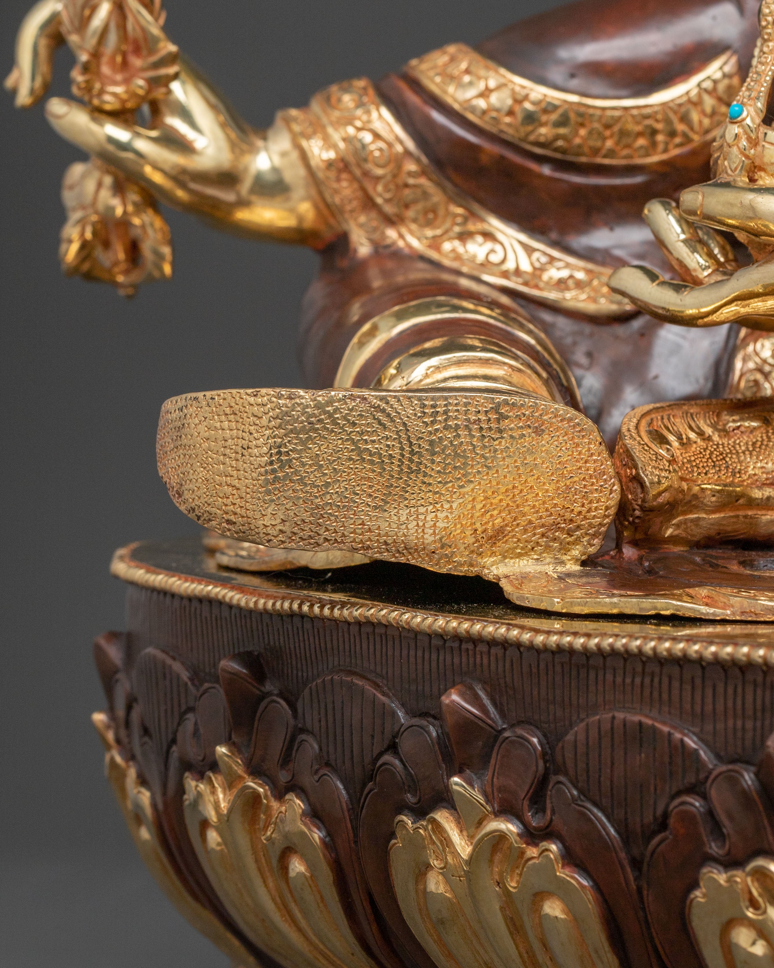 Guru Rinpoche Sacred Protector Statue | Tibetan Buddhist Altar Decor