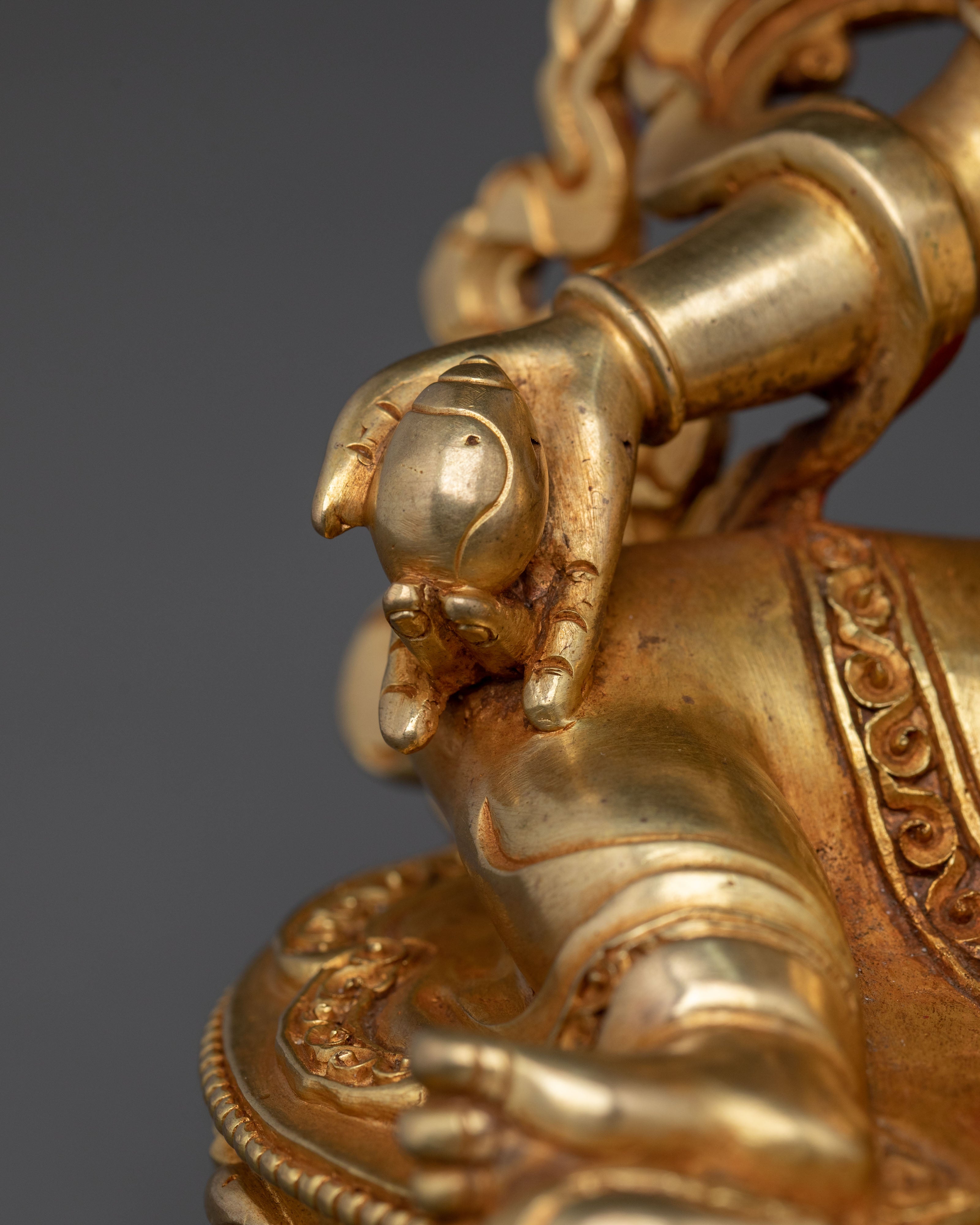 Guardians of Wealth and Prosperity Dzambhala | 24K Gold Gilded Sculpture