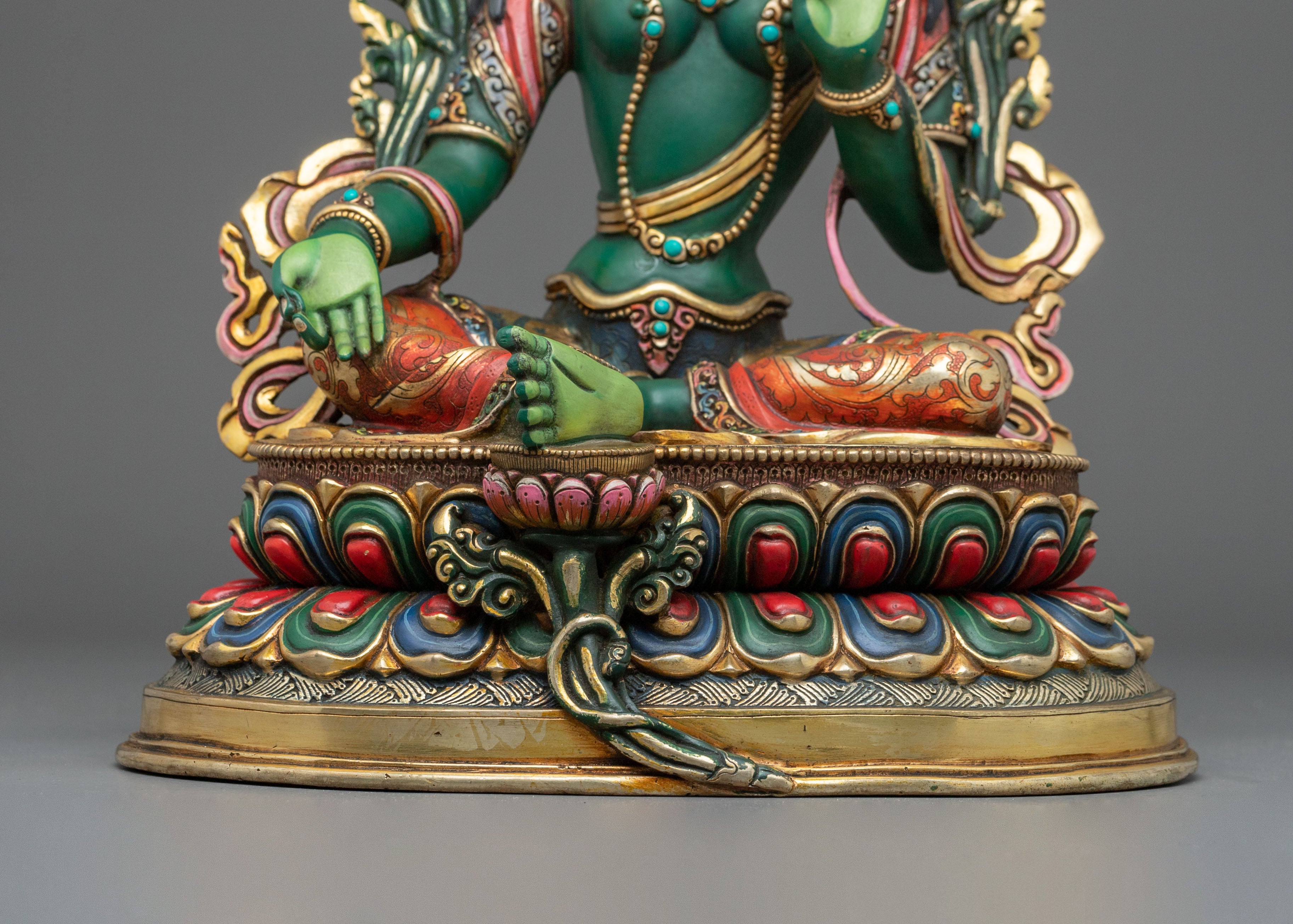 Green Tara Statue: Mother of Liberation