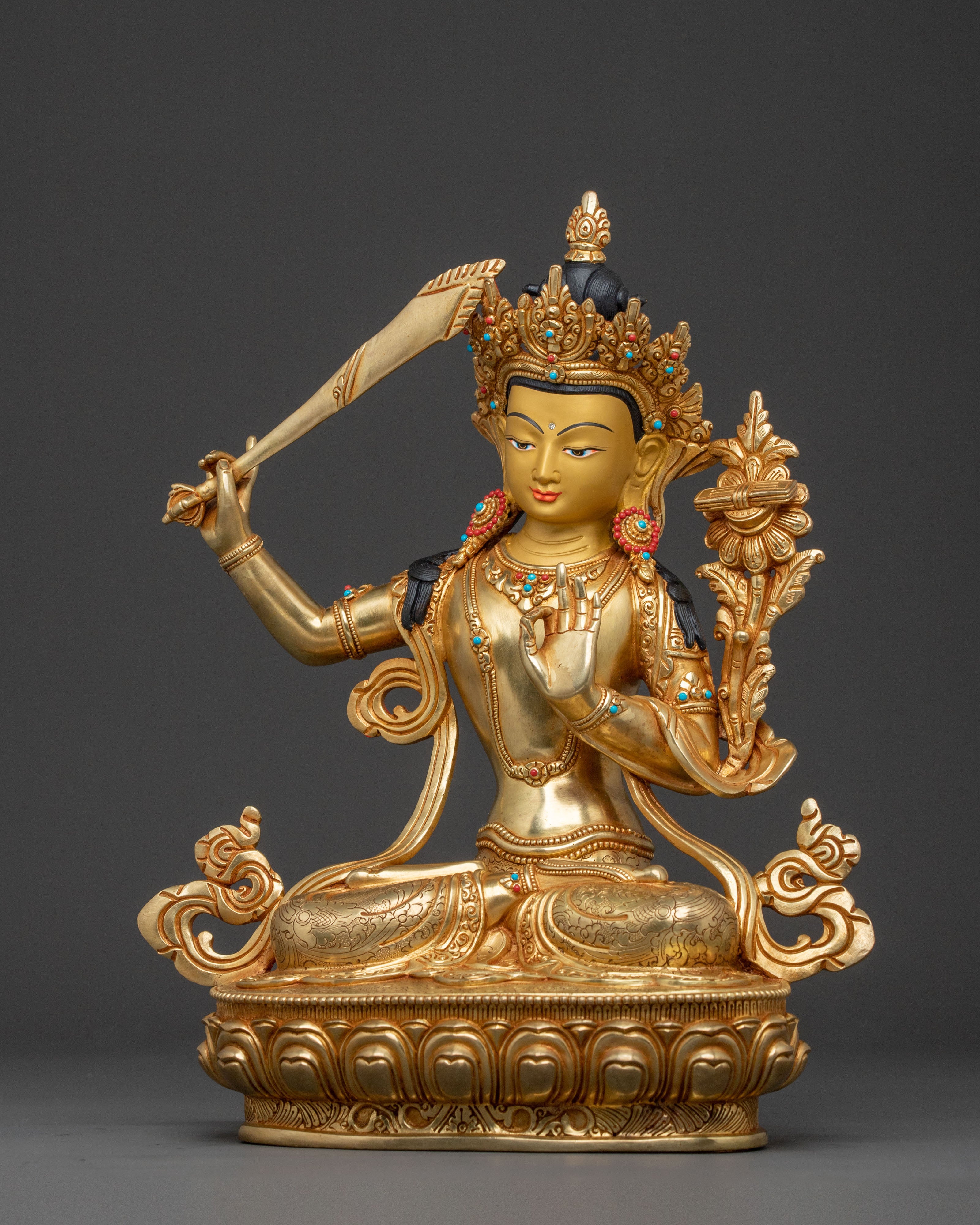 Manjushri Wisdom Statue | Buddhist Altar Decor