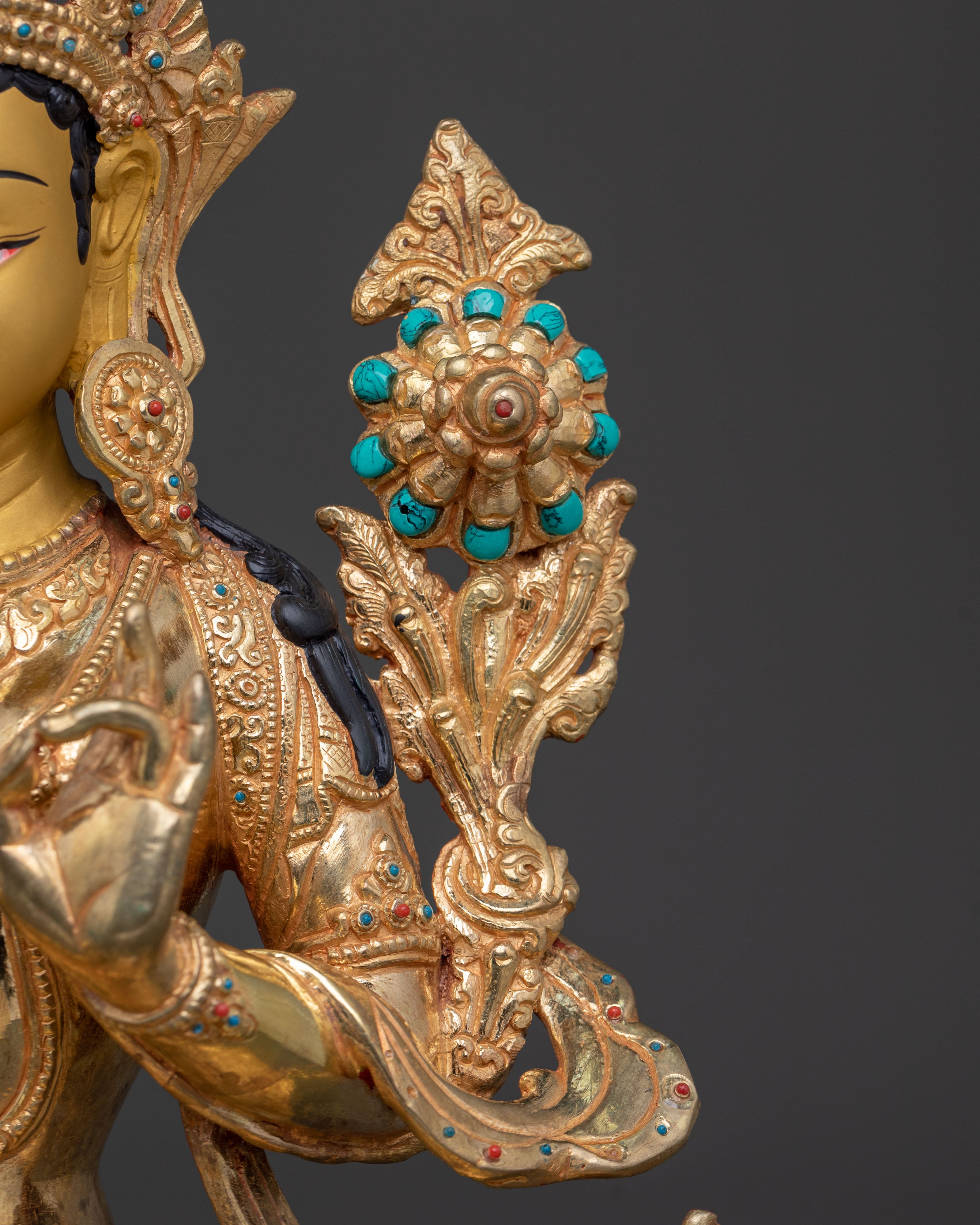 Mother  Green Tara Blessing Statue | Spiritual Guardian